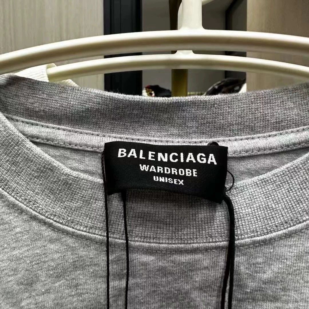 Balenciaga Balenciaga Grey Coke Embroidered Short Sleeve Size US S / EU 44-46 / 1 - 2 Thumbnail