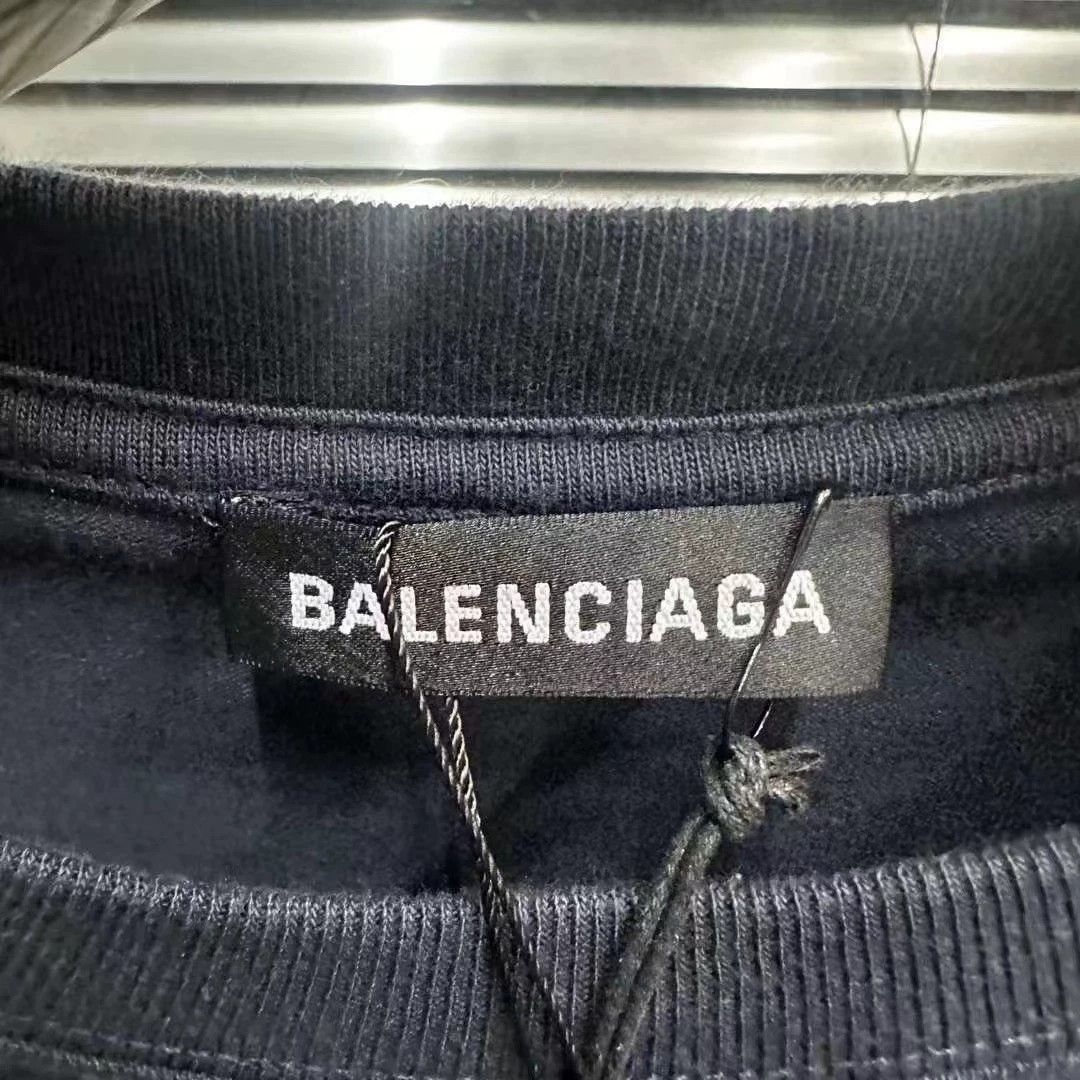 Balenciaga Balenciaga navy blue wheat ear short sleeved shirt Size US XS / EU 42 / 0 - 2 Thumbnail