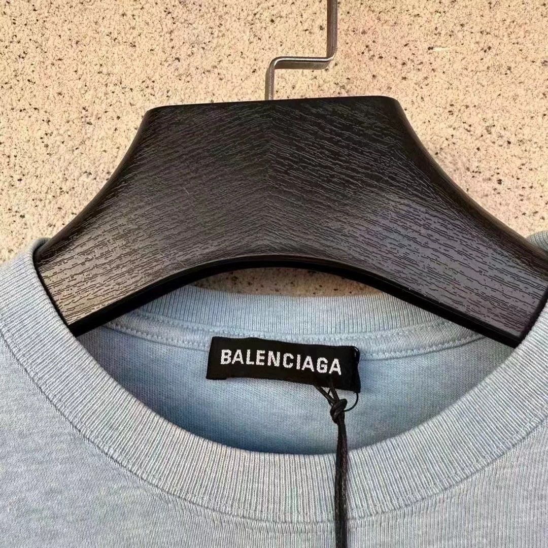 Balenciaga Balenciaga Haze Blue Lock Short Sleeve Size US S / EU 44-46 / 1 - 2 Thumbnail