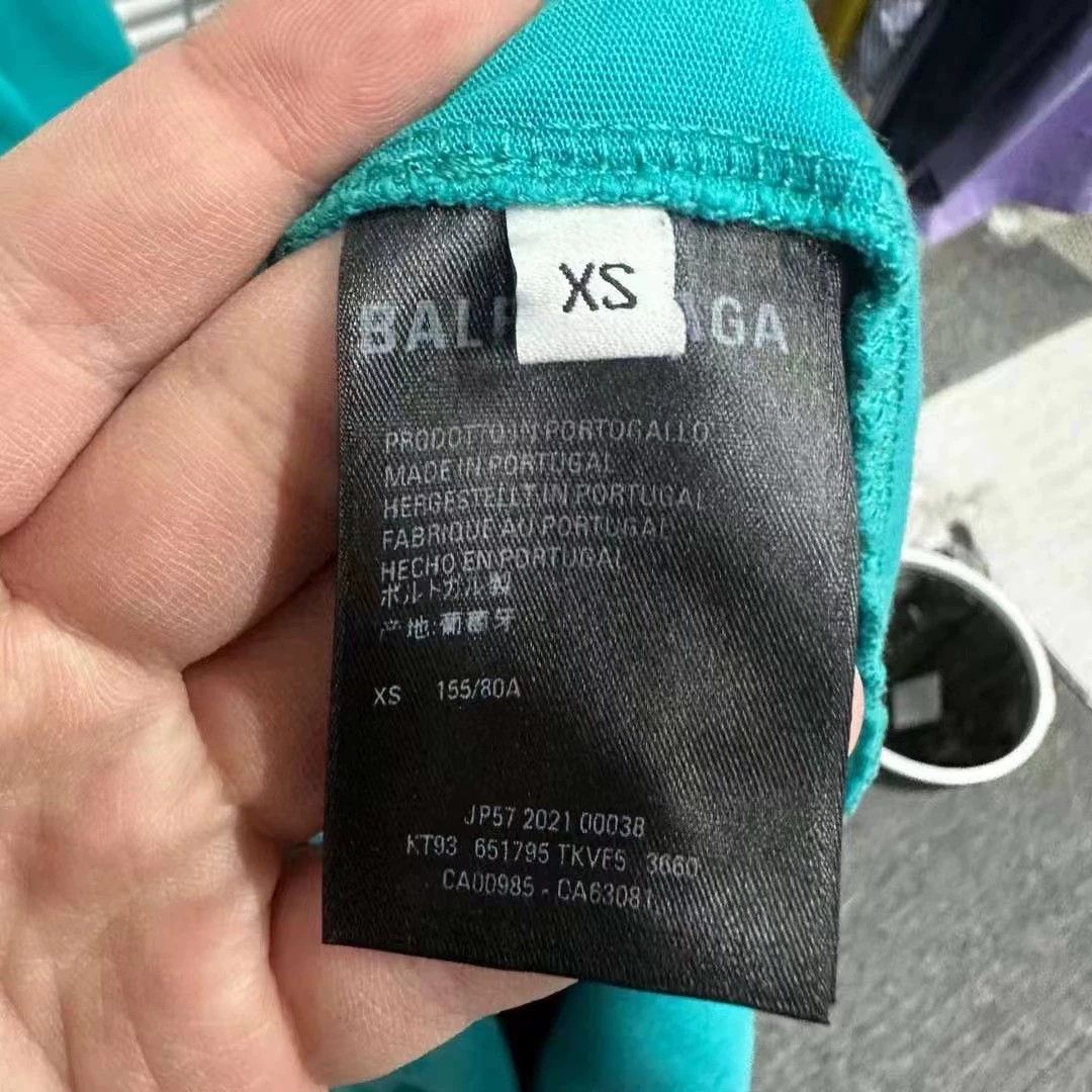 Balenciaga Balenciaga Lake Green Mosaic Double B Short Sleeve Size US XS / EU 42 / 0 - 4 Thumbnail