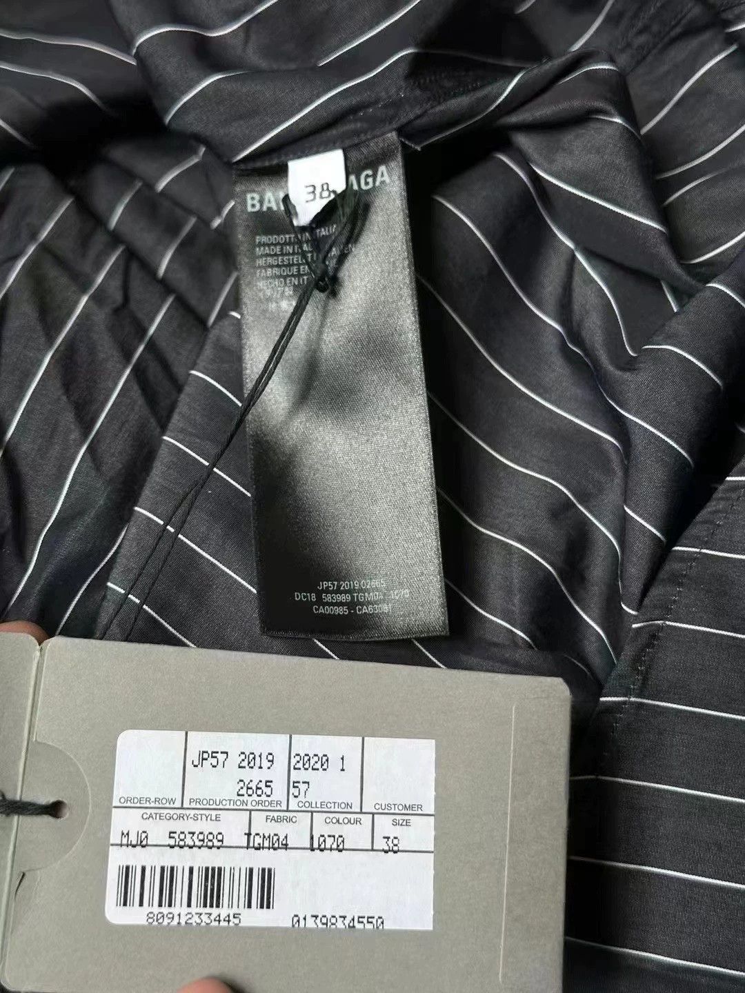 Balenciaga Balenciaga striped embroidered shirt Size US S / EU 44-46 / 1 - 3 Thumbnail