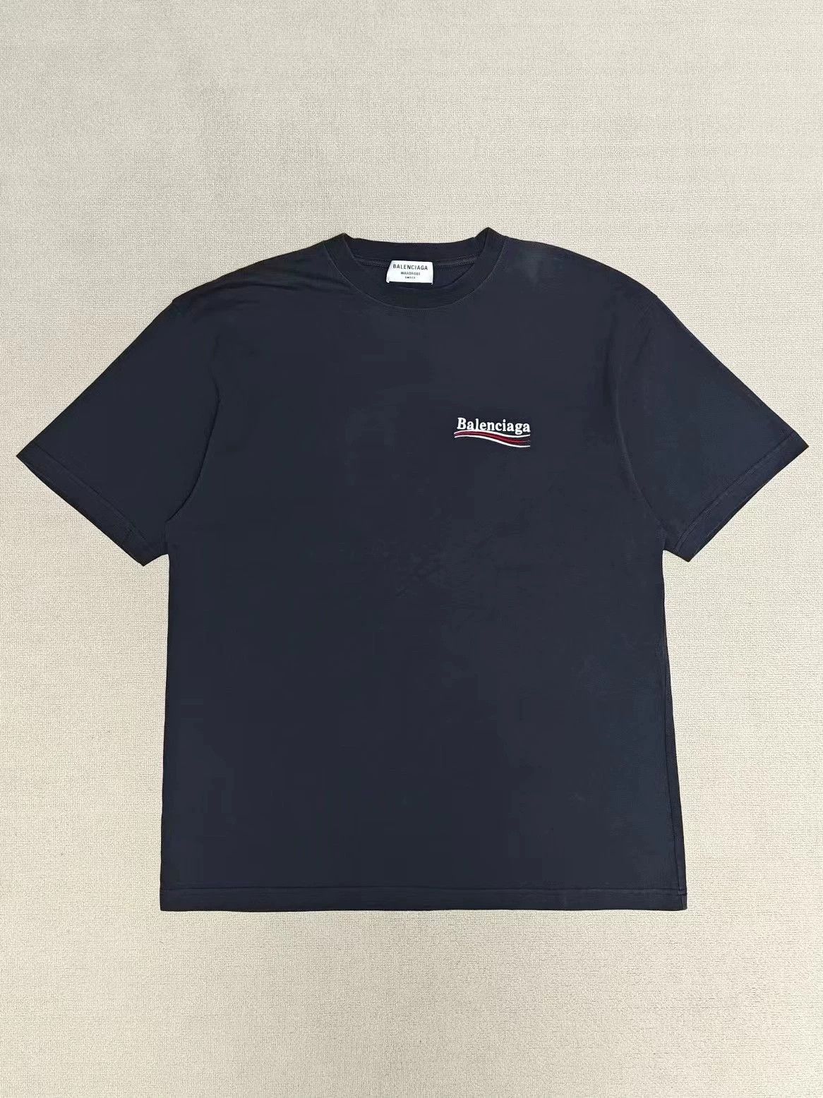 Balenciaga Balenciaga 22ss embroidered cola logo washed short sleeved shirt Size US S / EU 44-46 / 1 - 2 Thumbnail