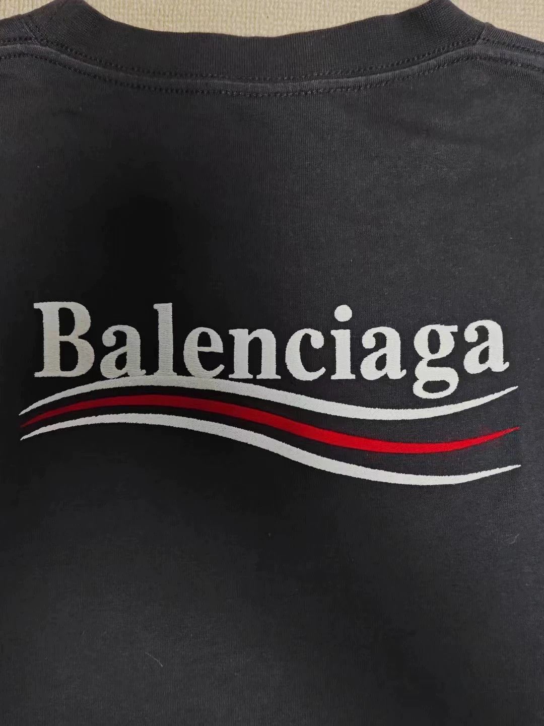 Balenciaga Balenciaga 22ss embroidered cola logo washed short sleeved shirt Size US S / EU 44-46 / 1 - 4 Thumbnail
