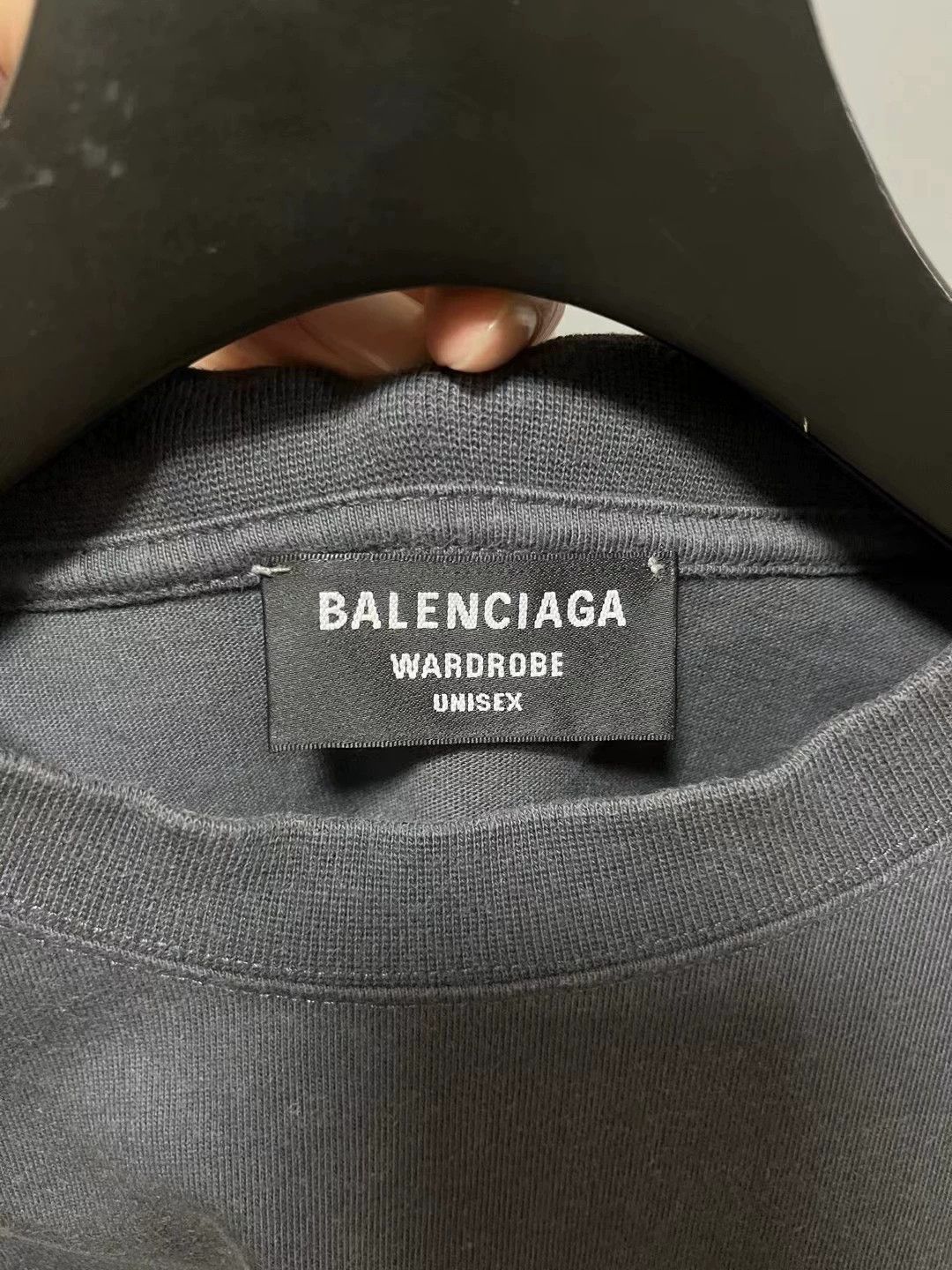 Balenciaga Balenciaga's new gray embroidered cola short sleeved shirt Size US M / EU 48-50 / 2 - 3 Thumbnail