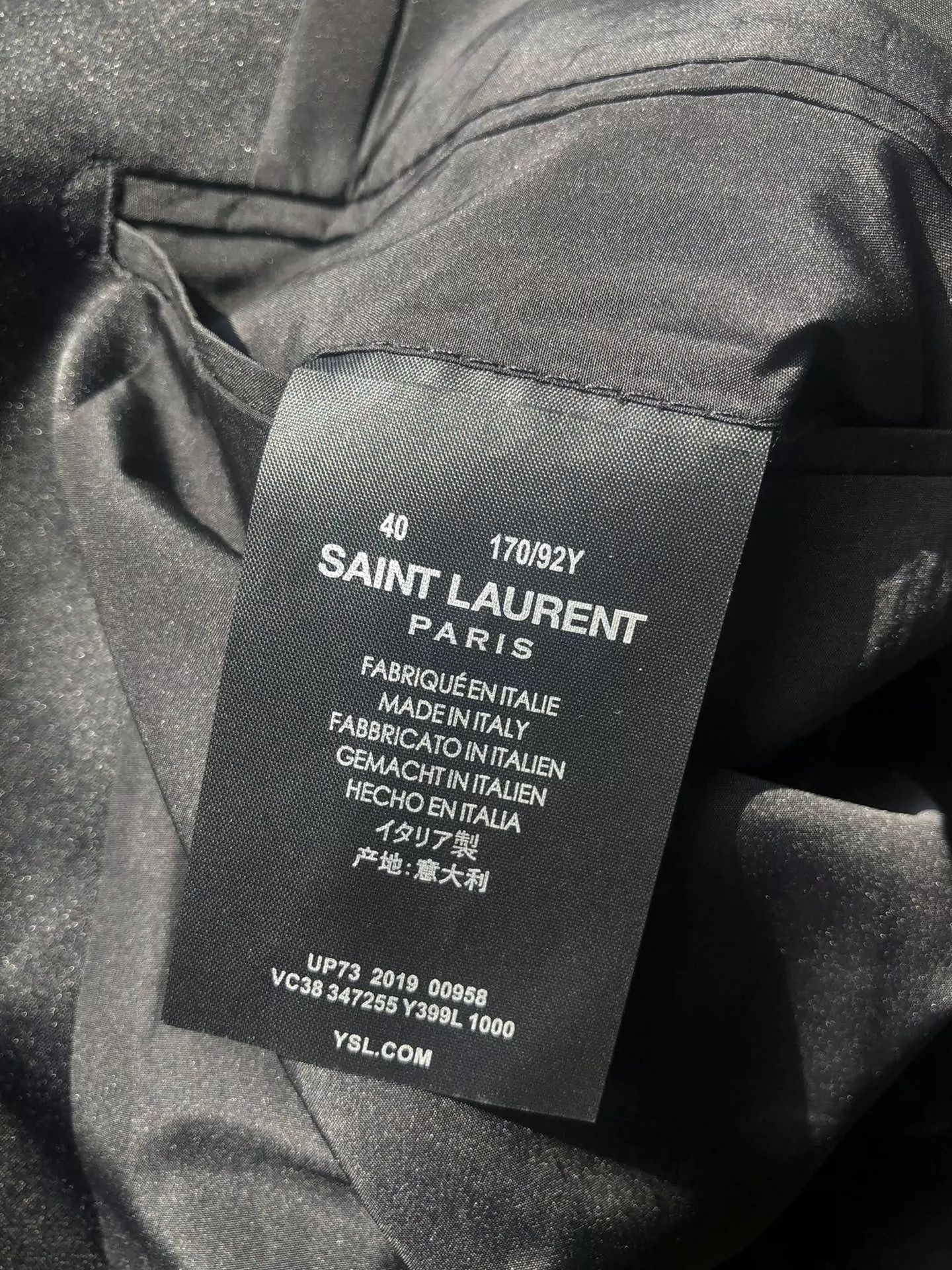 Saint Laurent Paris Saint Laurent Paris Women's black suit jacket Size US L / EU 52-54 / 3 - 8 Thumbnail