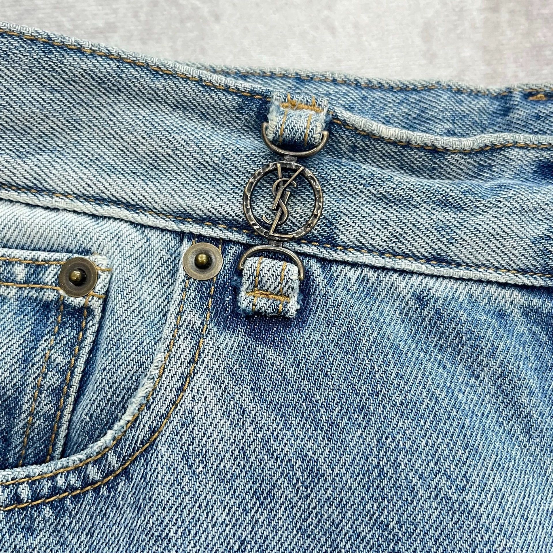 Saint Laurent Paris Saint Laurent Paris Washed blue jeans Size US 30 / EU 46 - 4 Thumbnail