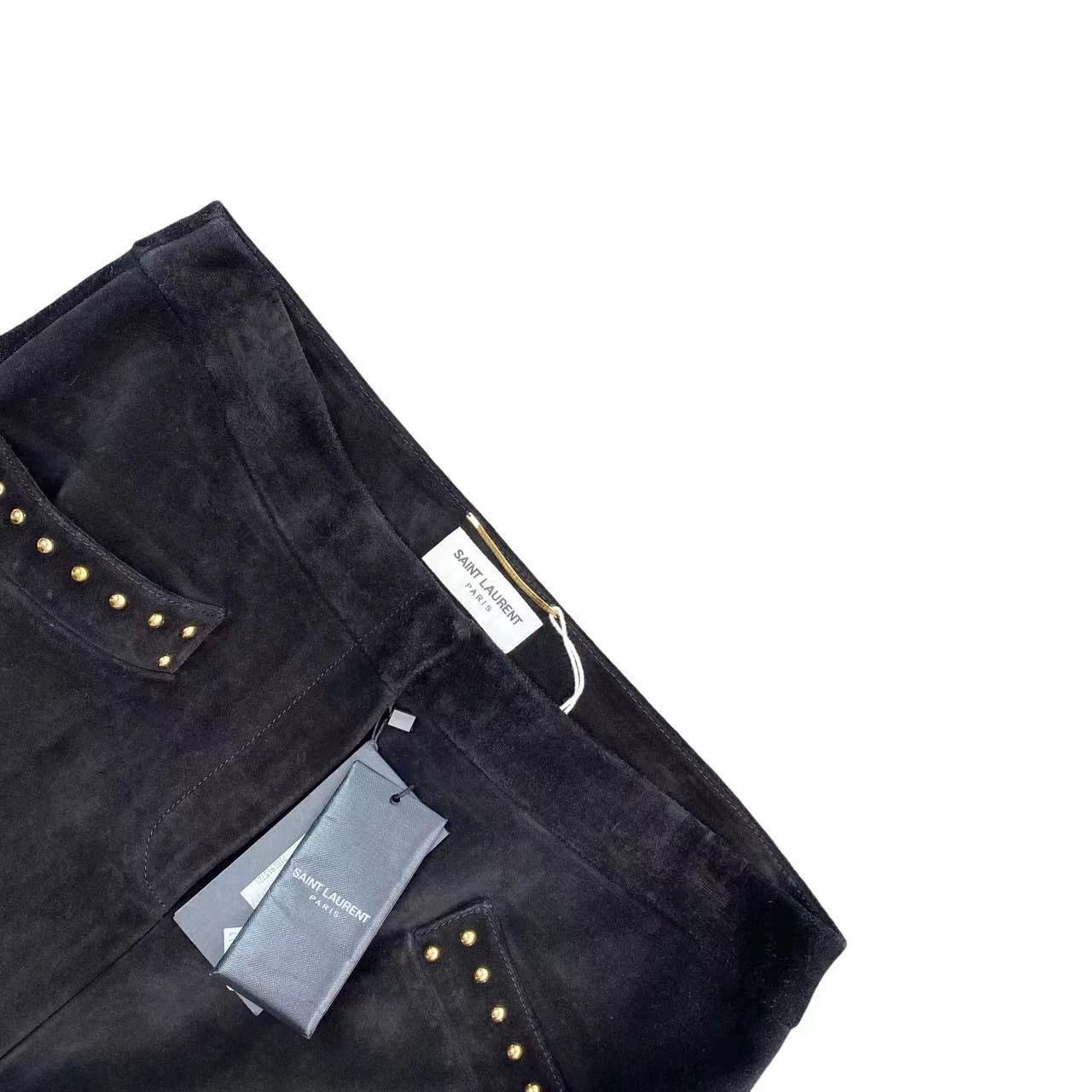Saint Laurent Paris Saint Laurent Paris Black velvet short skirt Size US 40 / EU 56 - 3 Thumbnail