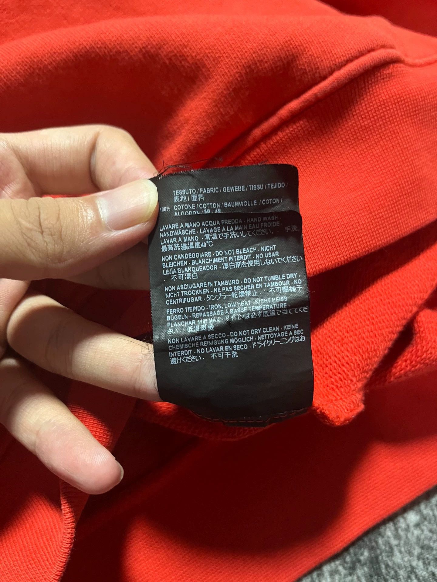 Balenciaga Balenciaga Red Wave Cola Drawstring Hoodie Size US M / EU 48-50 / 2 - 7 Thumbnail