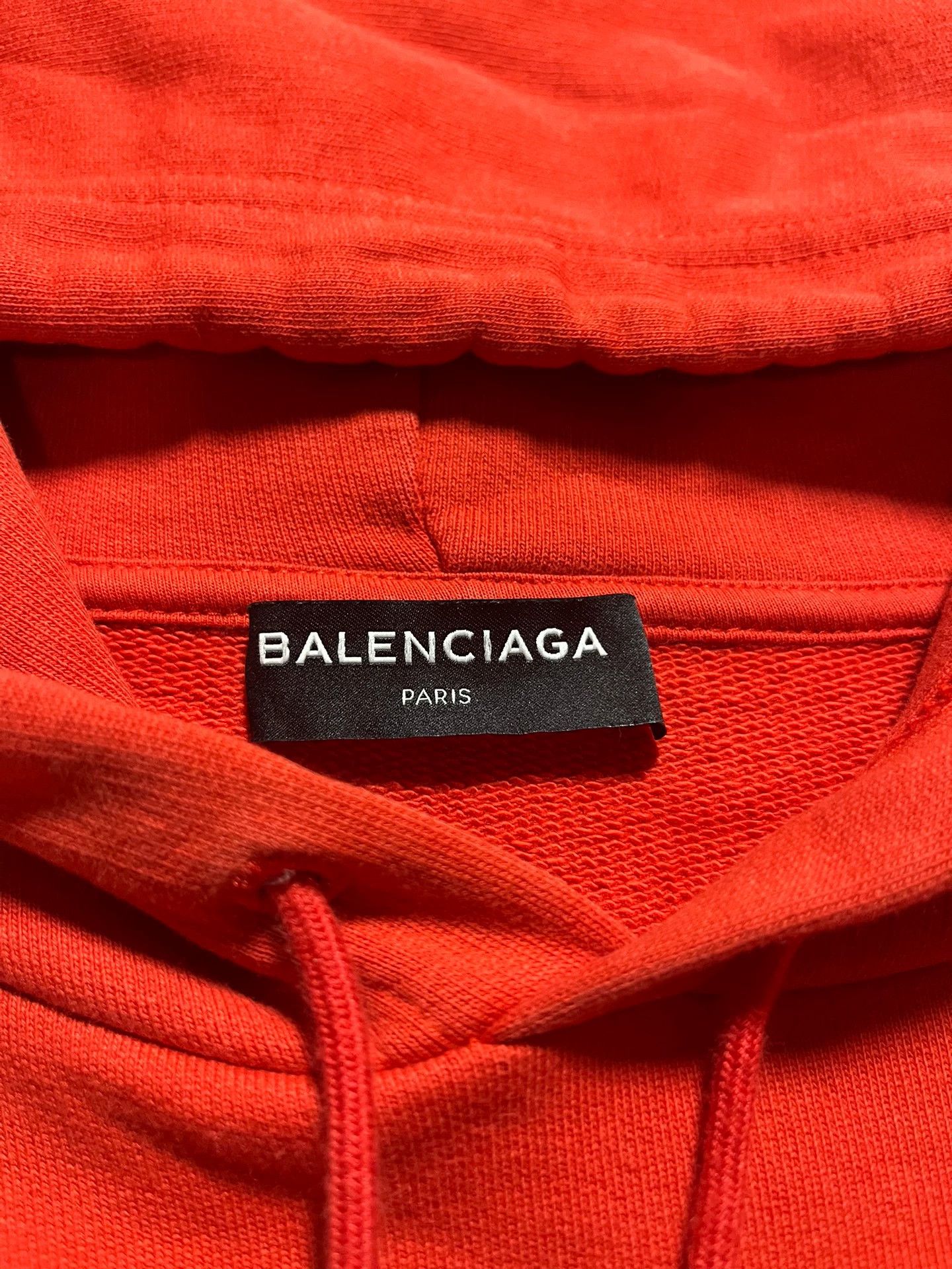 Balenciaga Balenciaga Red Wave Cola Drawstring Hoodie Size US M / EU 48-50 / 2 - 5 Thumbnail