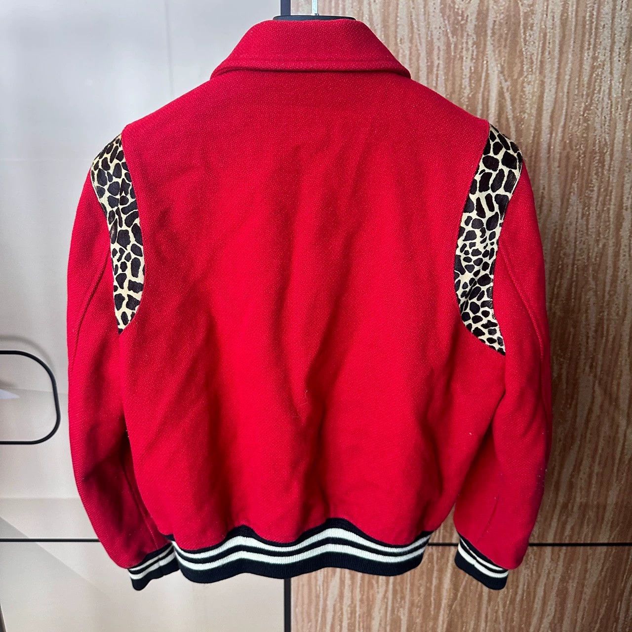 Saint Laurent Paris Saint Laurent Paris Red leopard print baseball jacket Size US S / EU 44-46 / 1 - 2 Thumbnail
