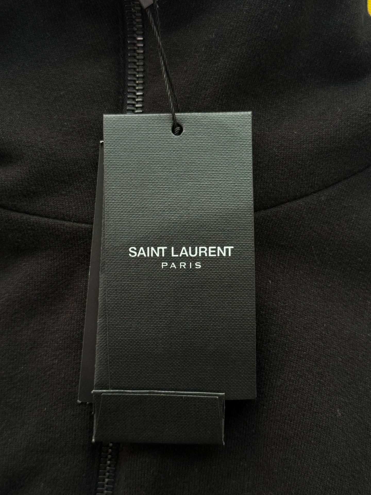 Saint Laurent Paris Saint Laurent Paris Solid color zipper loose hooded sweatshirt Size US M / EU 48-50 / 2 - 8 Thumbnail