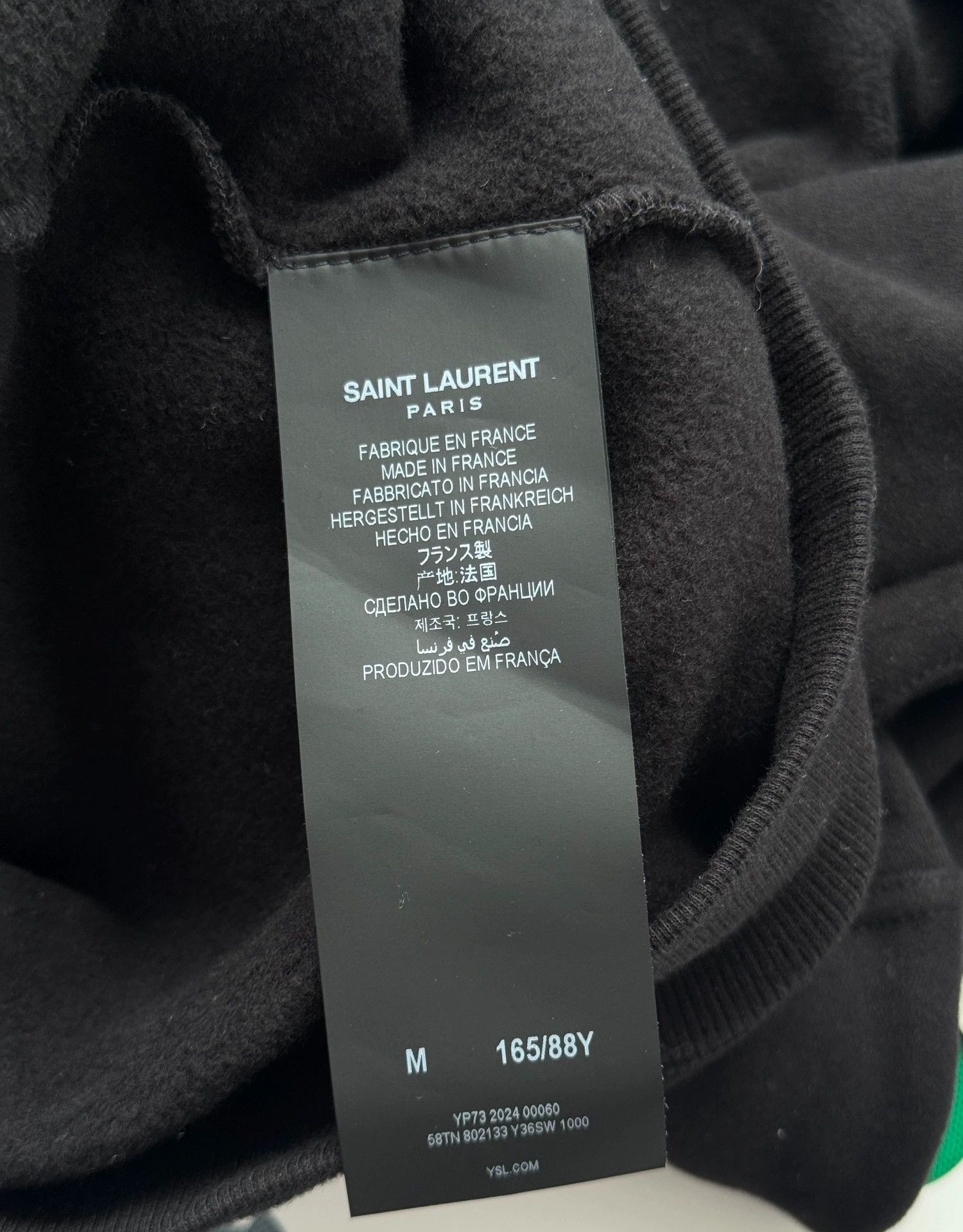 Saint Laurent Paris Saint Laurent Paris Solid color zipper loose hooded sweatshirt Size US M / EU 48-50 / 2 - 7 Thumbnail