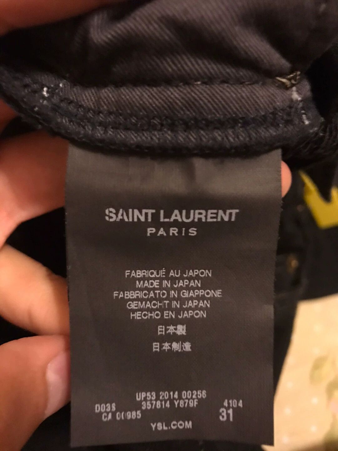 Saint Laurent Paris Saint Laurent Paris Destruction of jeans in the 14th year Size US 31 - 4 Thumbnail