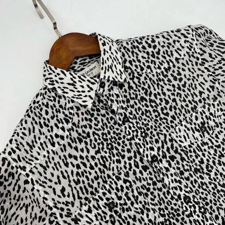 Saint Laurent Paris Saint Laurent Paris Popular leopard print shirt Size US M / EU 48-50 / 2 - 4 Thumbnail