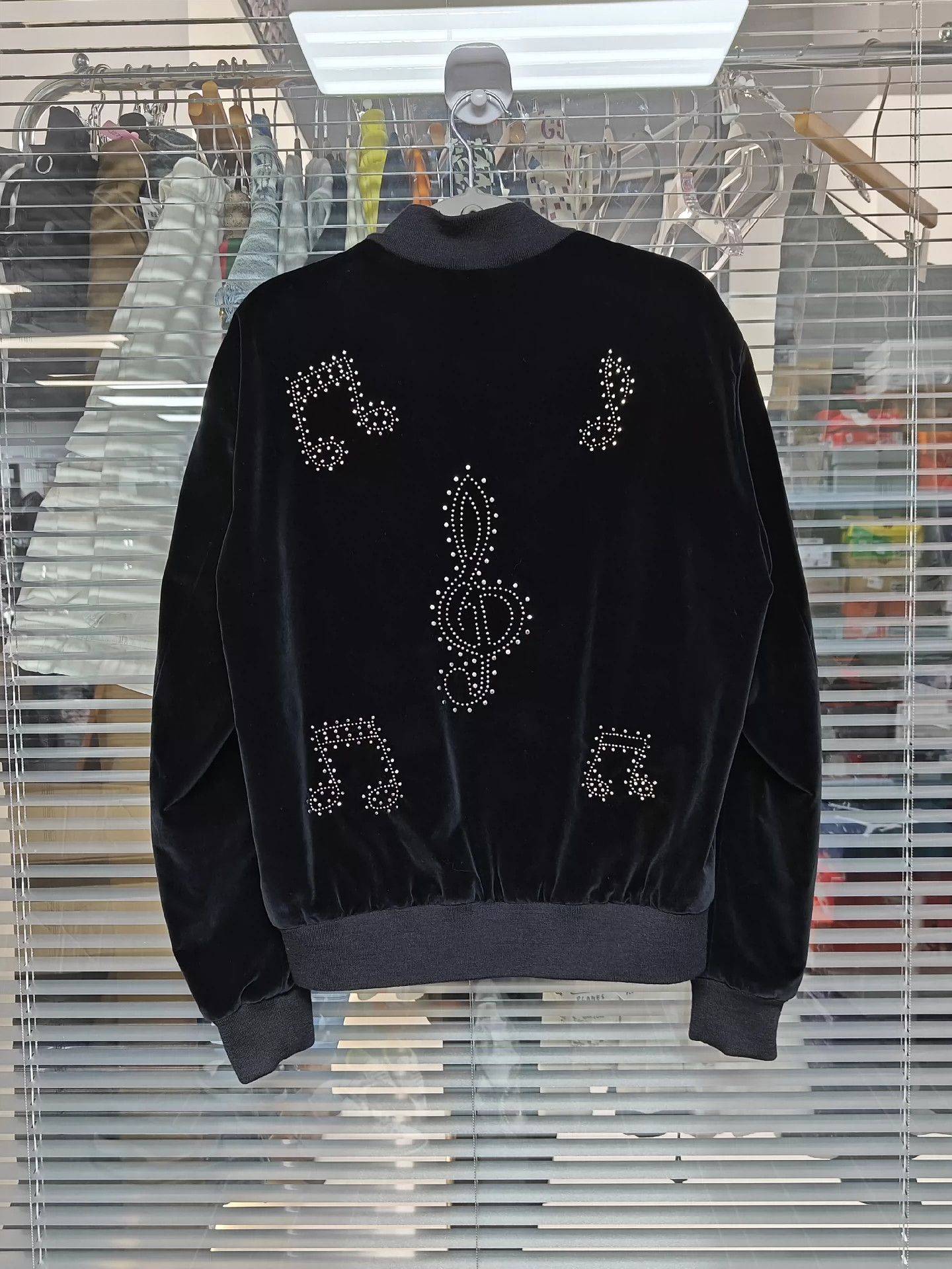Saint Laurent Paris Saint Laurent Paris Black velvet note rivet jacket Size US M / EU 48-50 / 2 - 2 Thumbnail