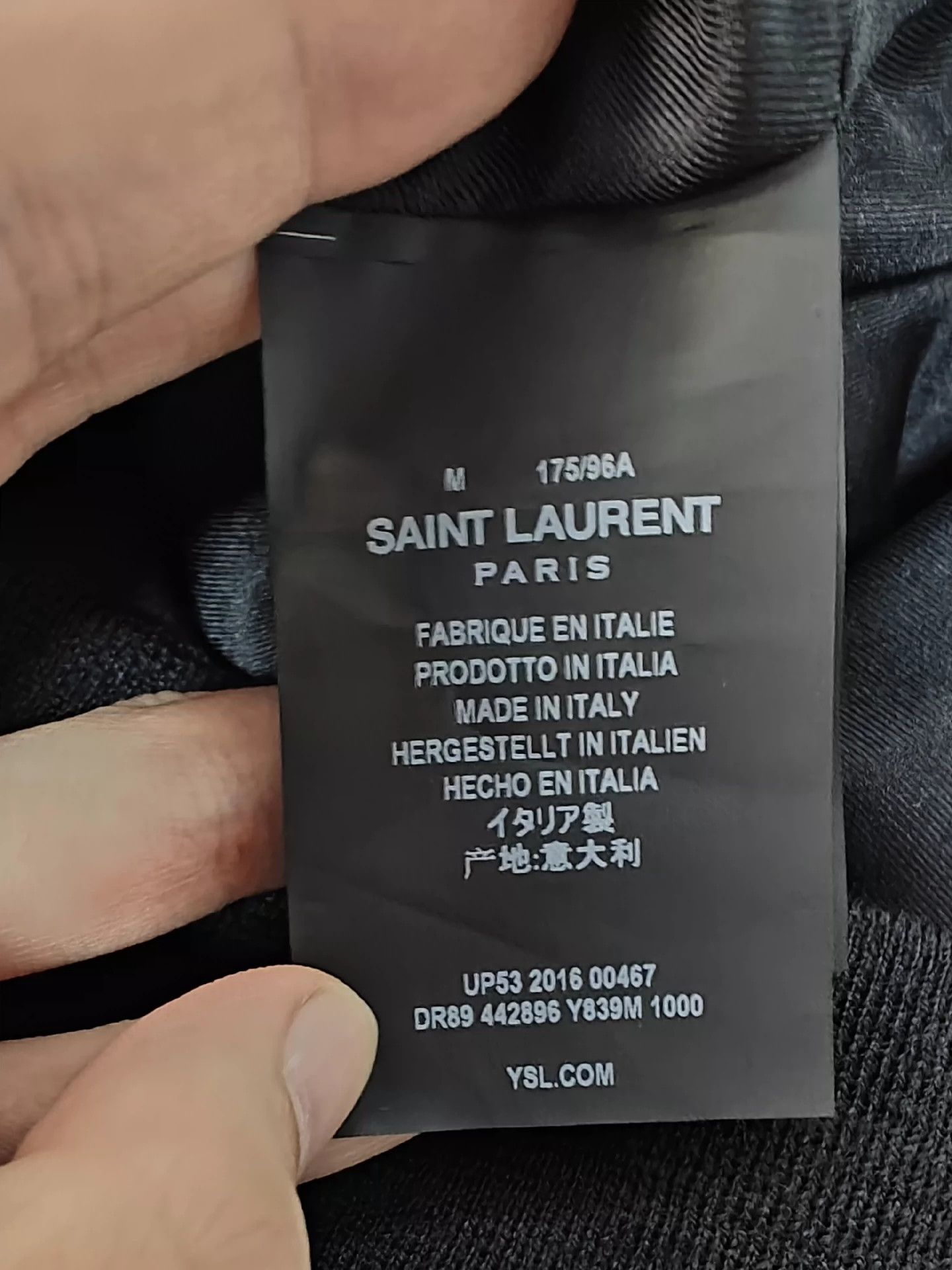 Saint Laurent Paris Saint Laurent Paris Black velvet note rivet jacket Size US M / EU 48-50 / 2 - 6 Thumbnail