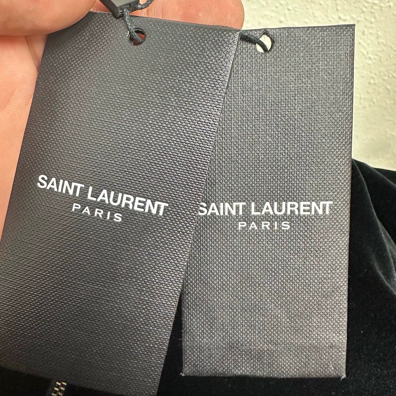 Saint Laurent Paris Saint Laurent Paris Black velvet note rivet jacket Size US M / EU 48-50 / 2 - 4 Thumbnail