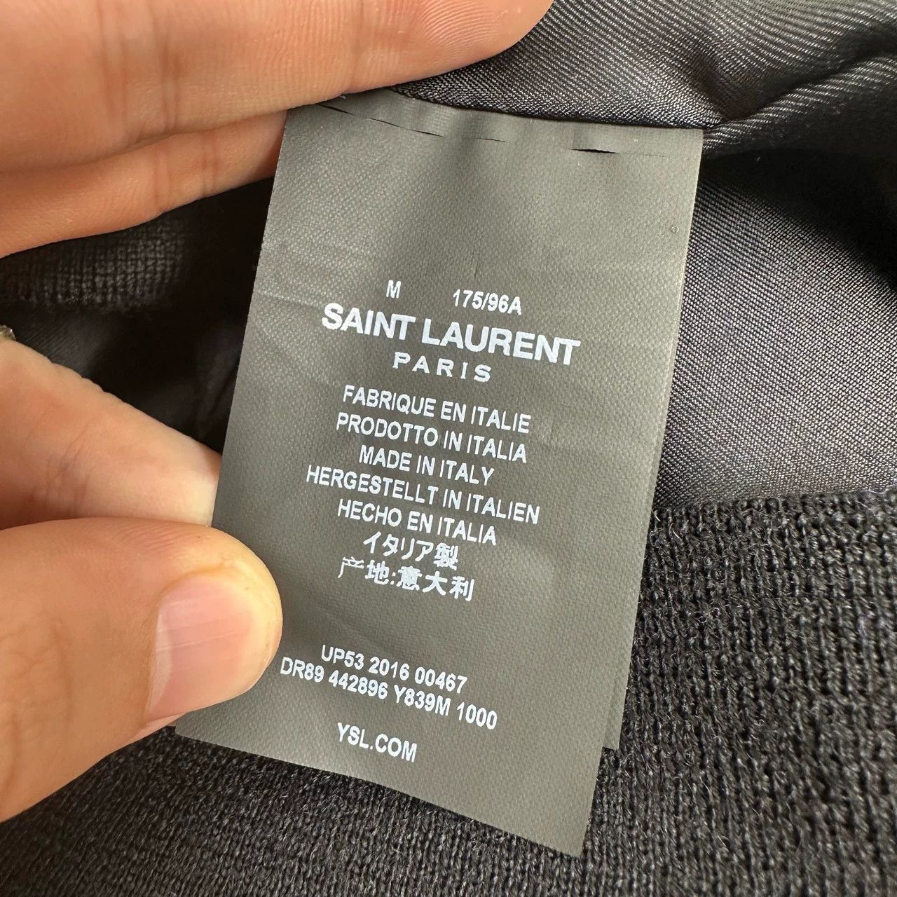 Saint Laurent Paris Saint Laurent Paris Black velvet note rivet jacket Size US M / EU 48-50 / 2 - 5 Thumbnail