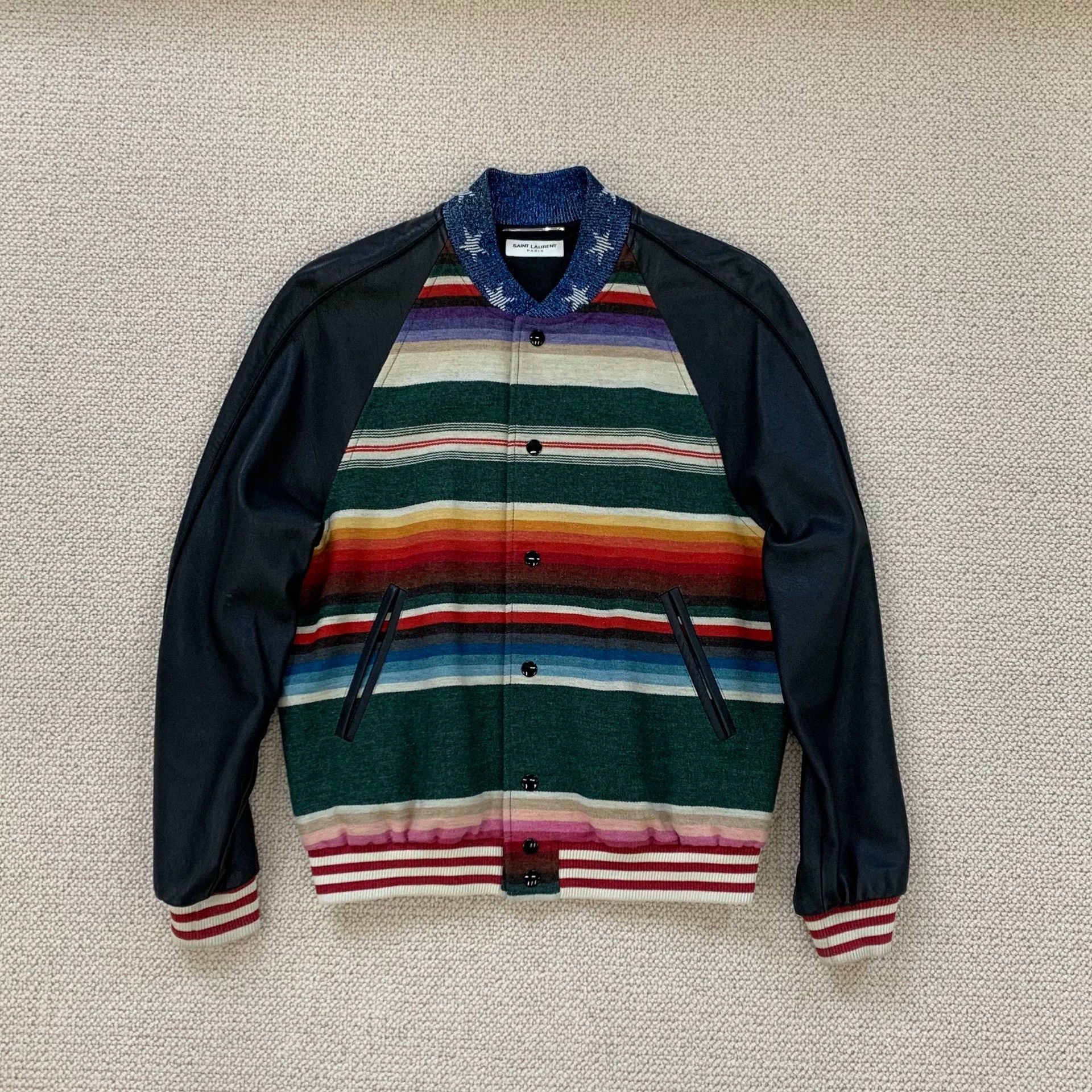 Saint Laurent Paris Saint Laurent Paris Tyrannosaurus rex leather jacket Size US M / EU 48-50 / 2 - 2 Thumbnail