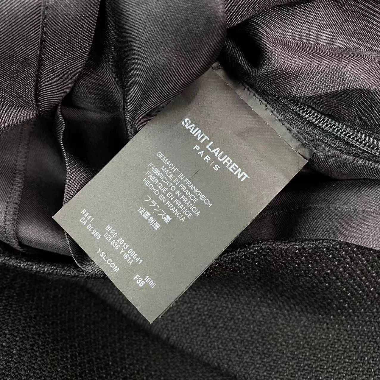 Saint Laurent Paris Saint Laurent Paris Black Classic Dress Size US 36 / EU 52 - 4 Thumbnail