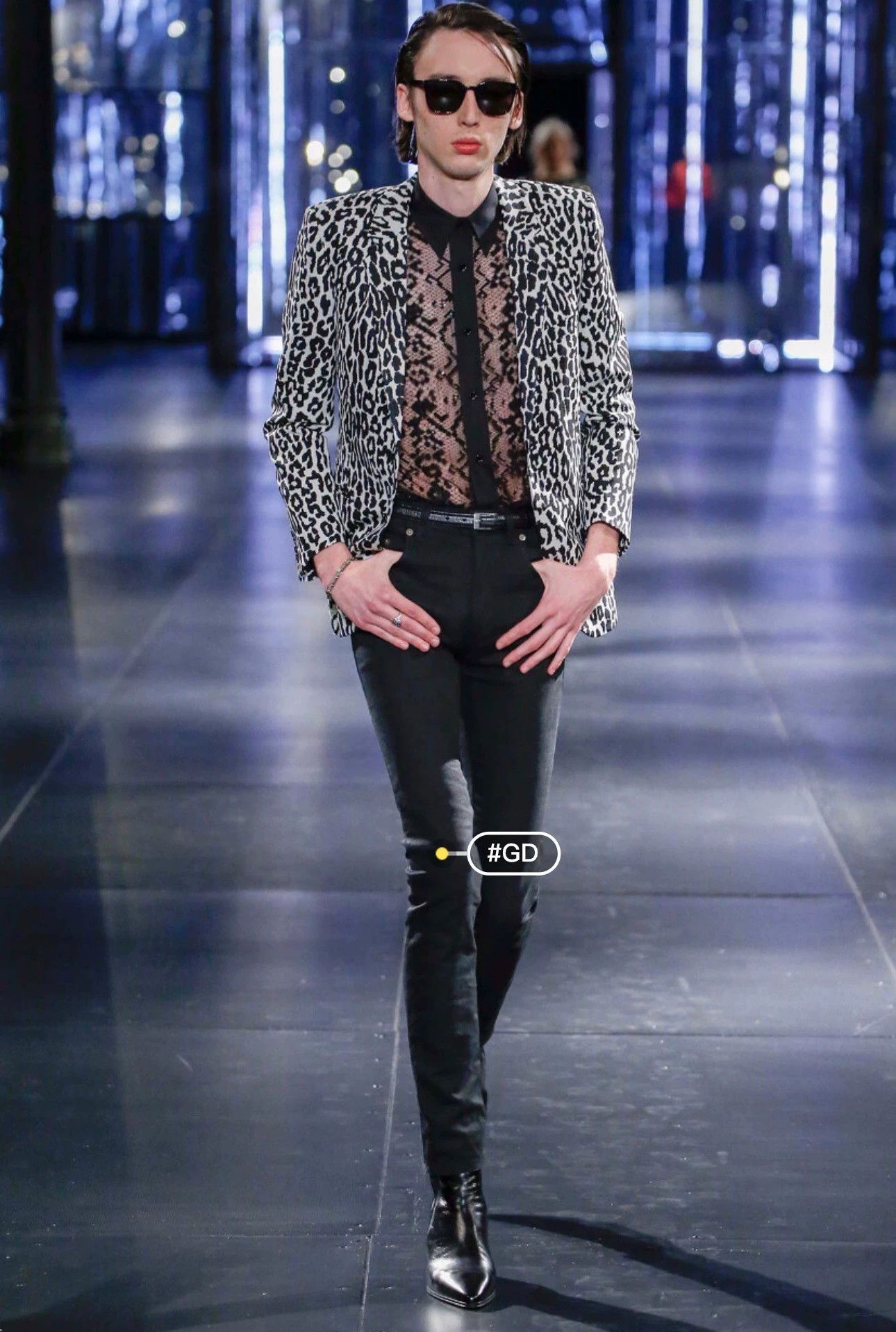 Saint Laurent Paris Saint Laurent Paris Black and white leopard print suit jacket Size US M / EU 48-50 / 2 - 8 Thumbnail