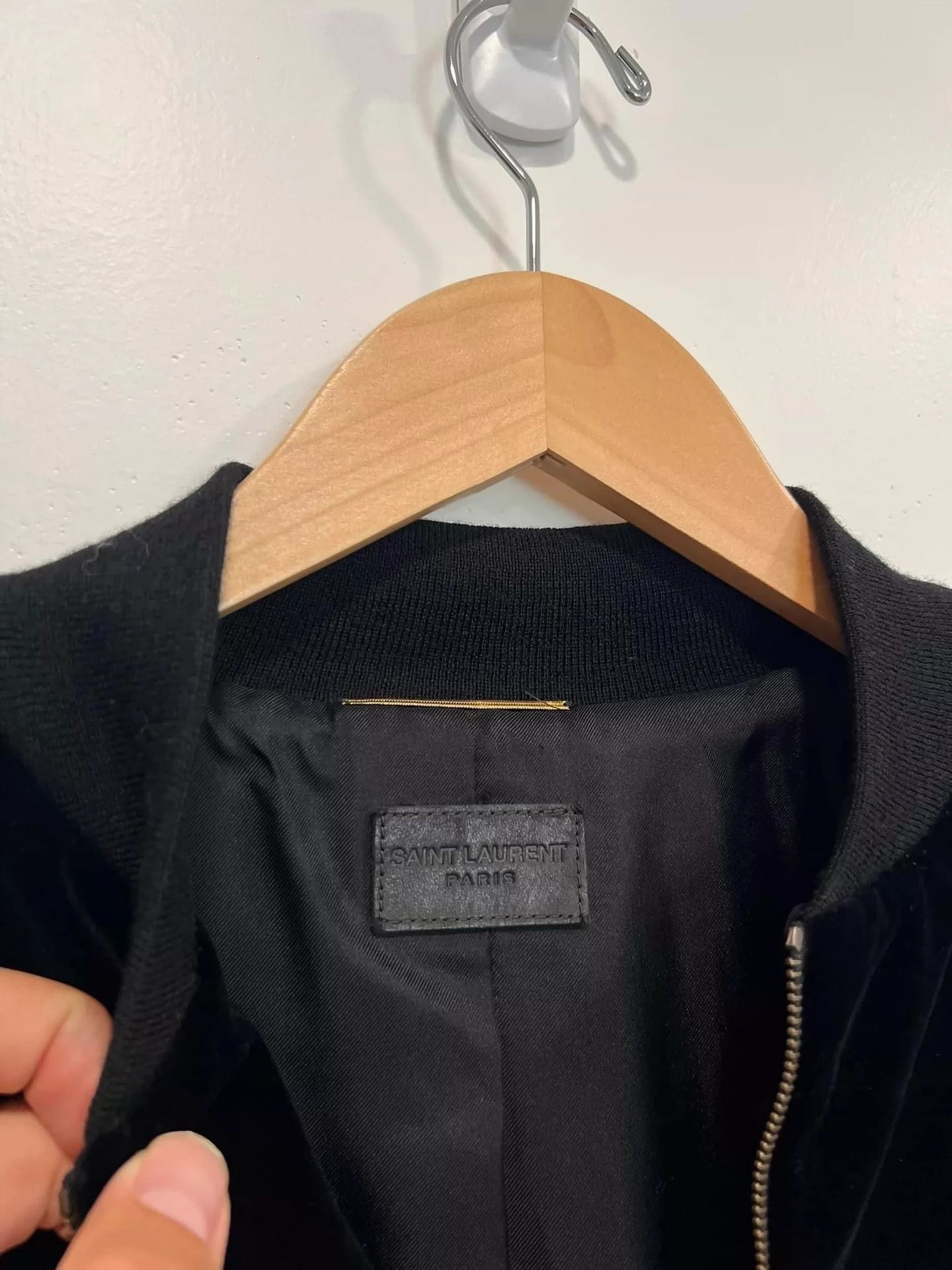 Saint Laurent Paris Black note jacket