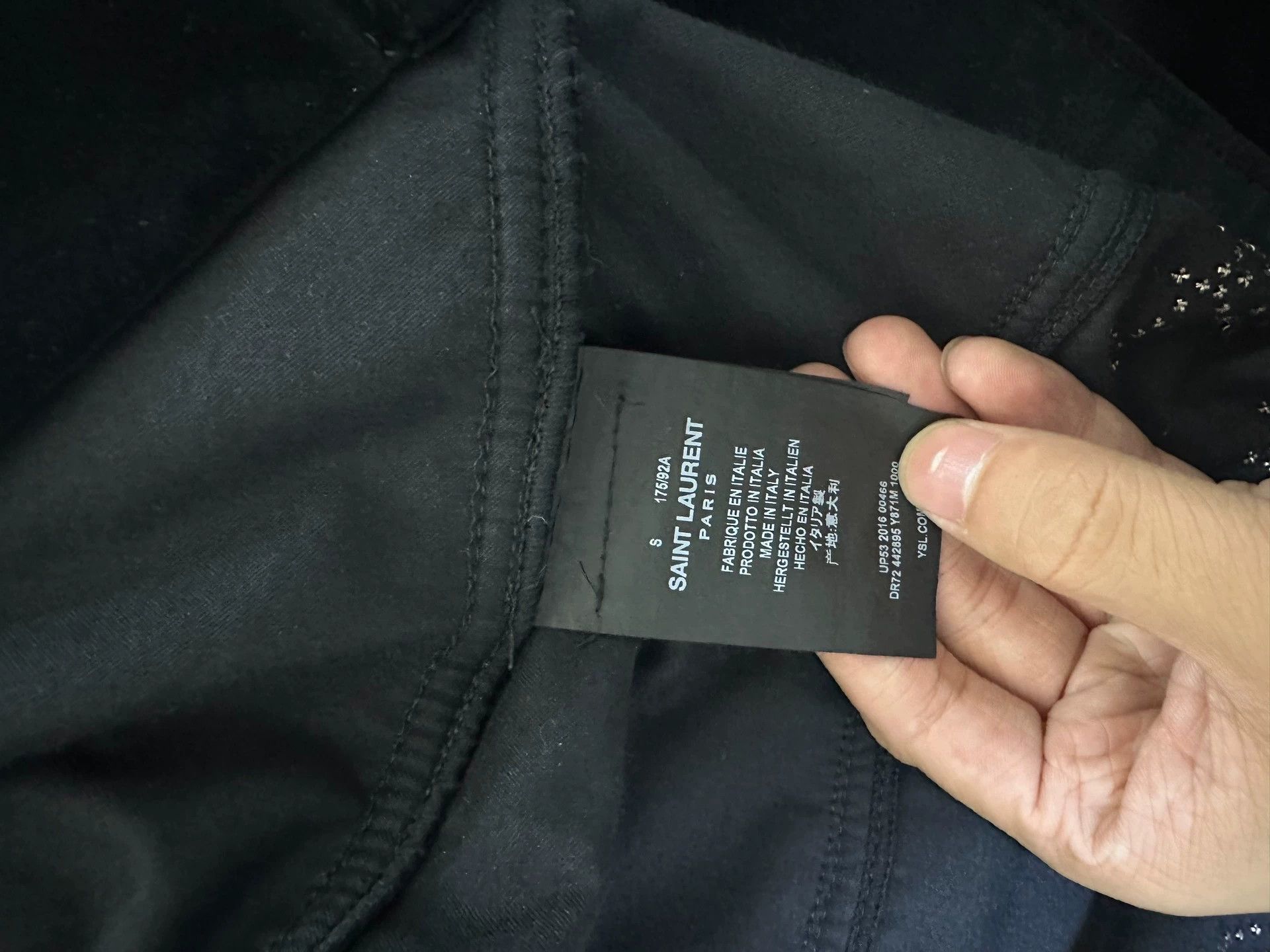 Saint Laurent Paris Saint Laurent Paris Black note jacket Size US S / EU 44-46 / 1 - 3 Thumbnail