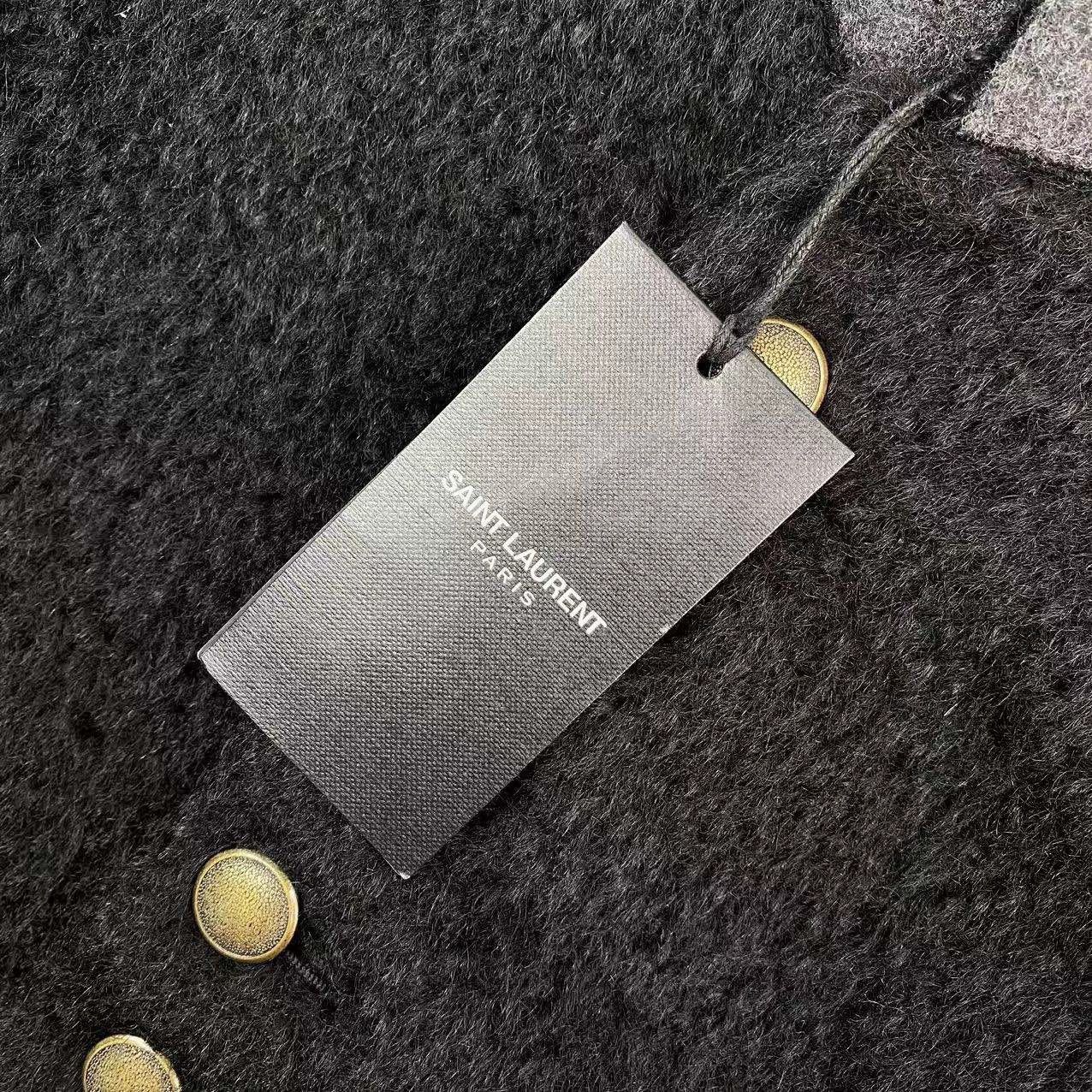 Saint Laurent Paris Saint Laurent Paris Black single breasted coat Size US S / EU 44-46 / 1 - 6 Thumbnail