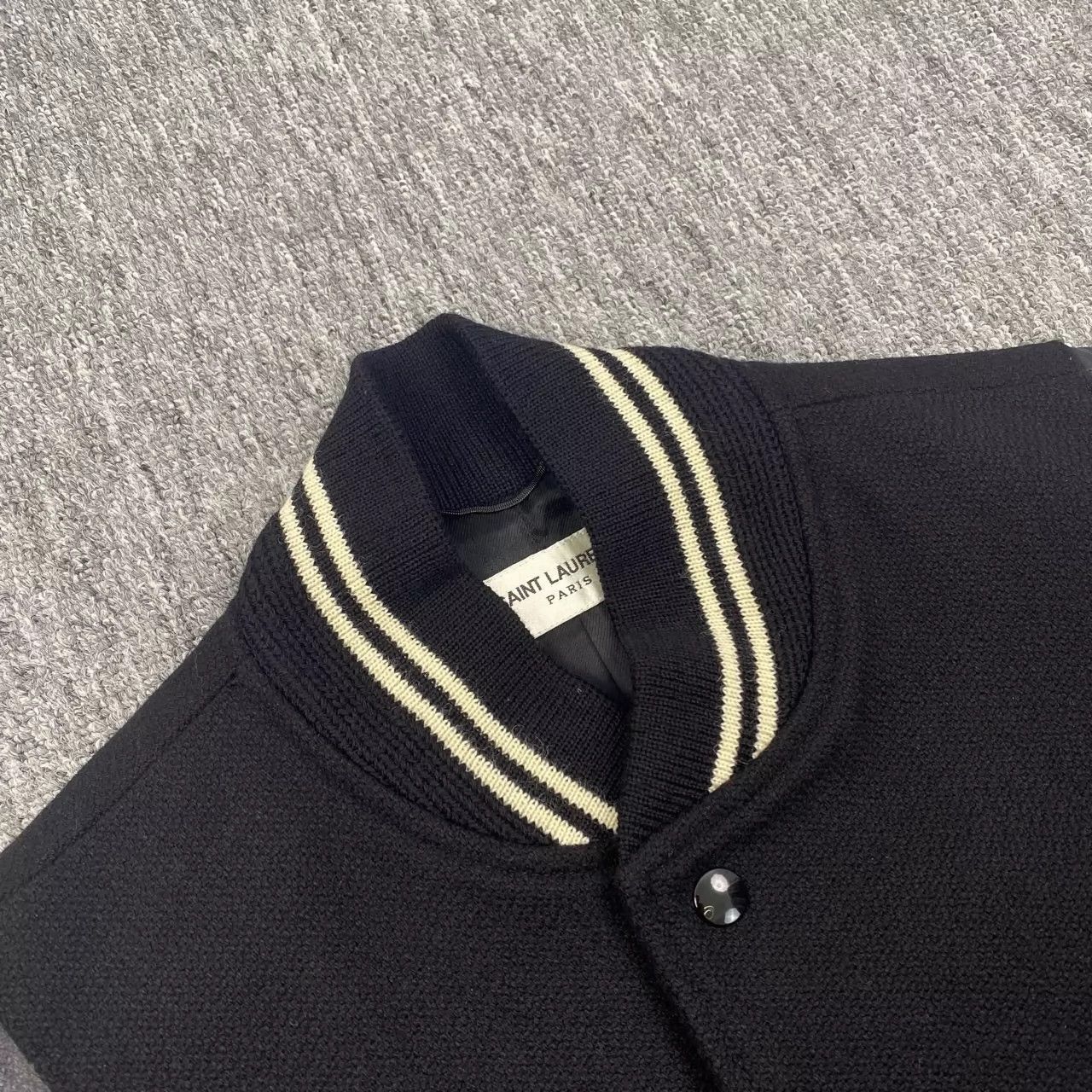 Saint Laurent Paris Saint Laurent Paris Classic baseball jacket Size US M / EU 48-50 / 2 - 2 Thumbnail