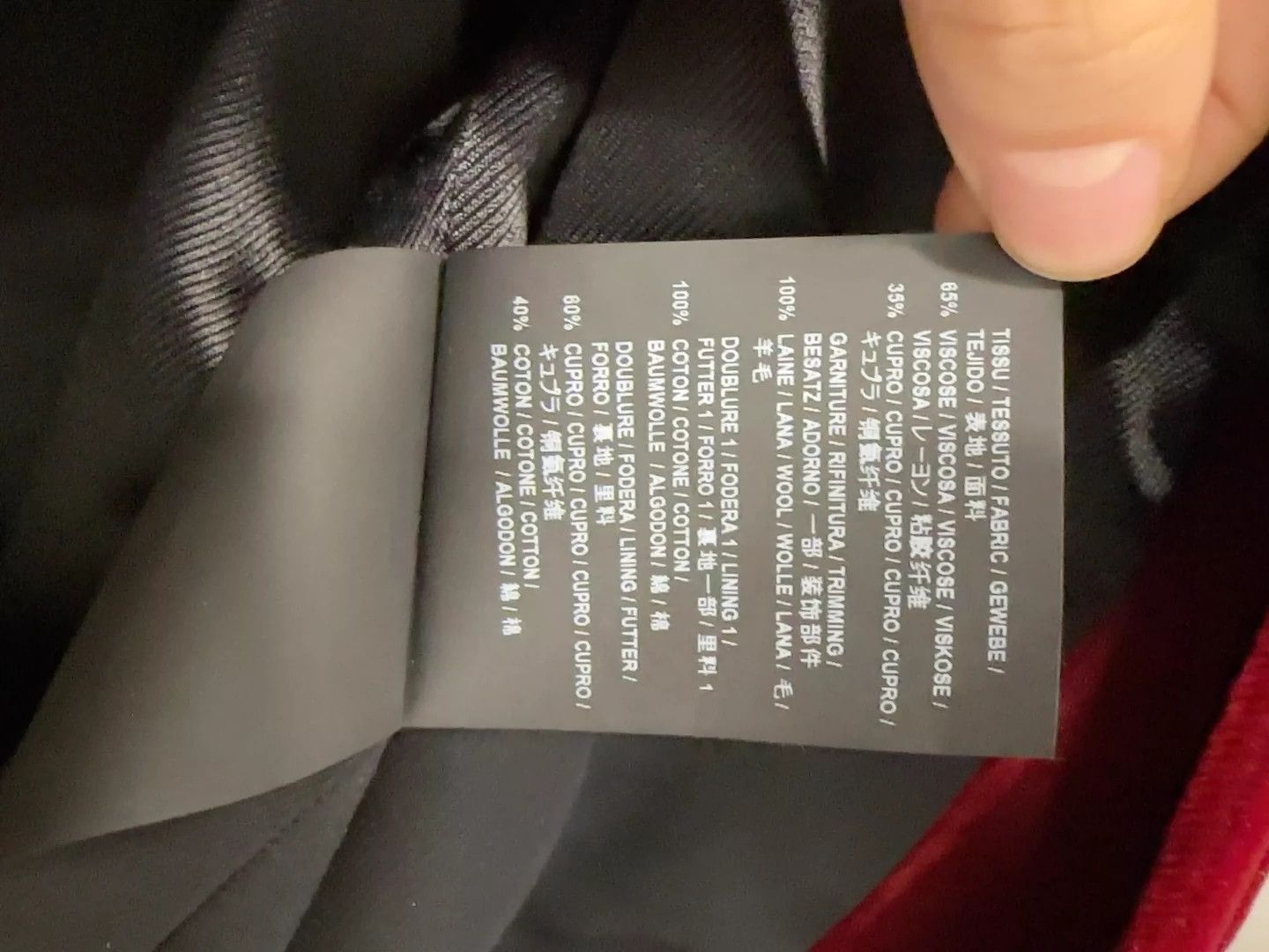 Saint Laurent Paris Saint Laurent Paris Red velvet note jacket Size US L / EU 52-54 / 3 - 6 Thumbnail