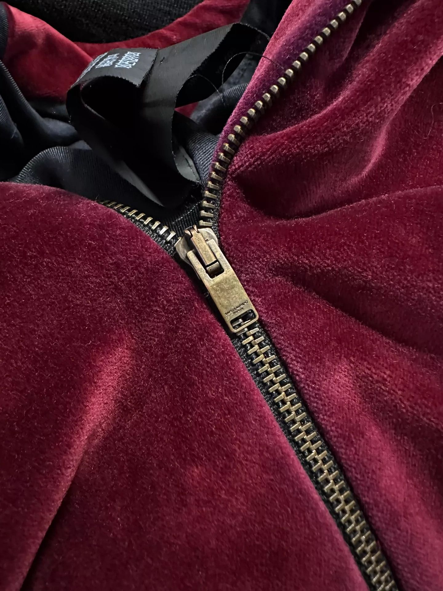 Saint Laurent Paris Saint Laurent Paris Red velvet note jacket Size US XL / EU 56 / 4 - 4 Thumbnail
