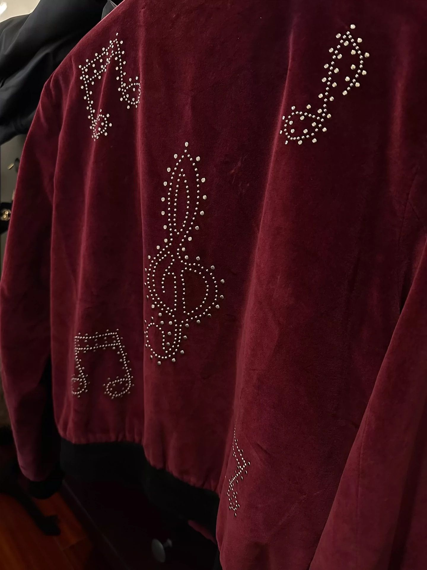Saint Laurent Paris Saint Laurent Paris Red velvet note jacket Size US XL / EU 56 / 4 - 2 Thumbnail