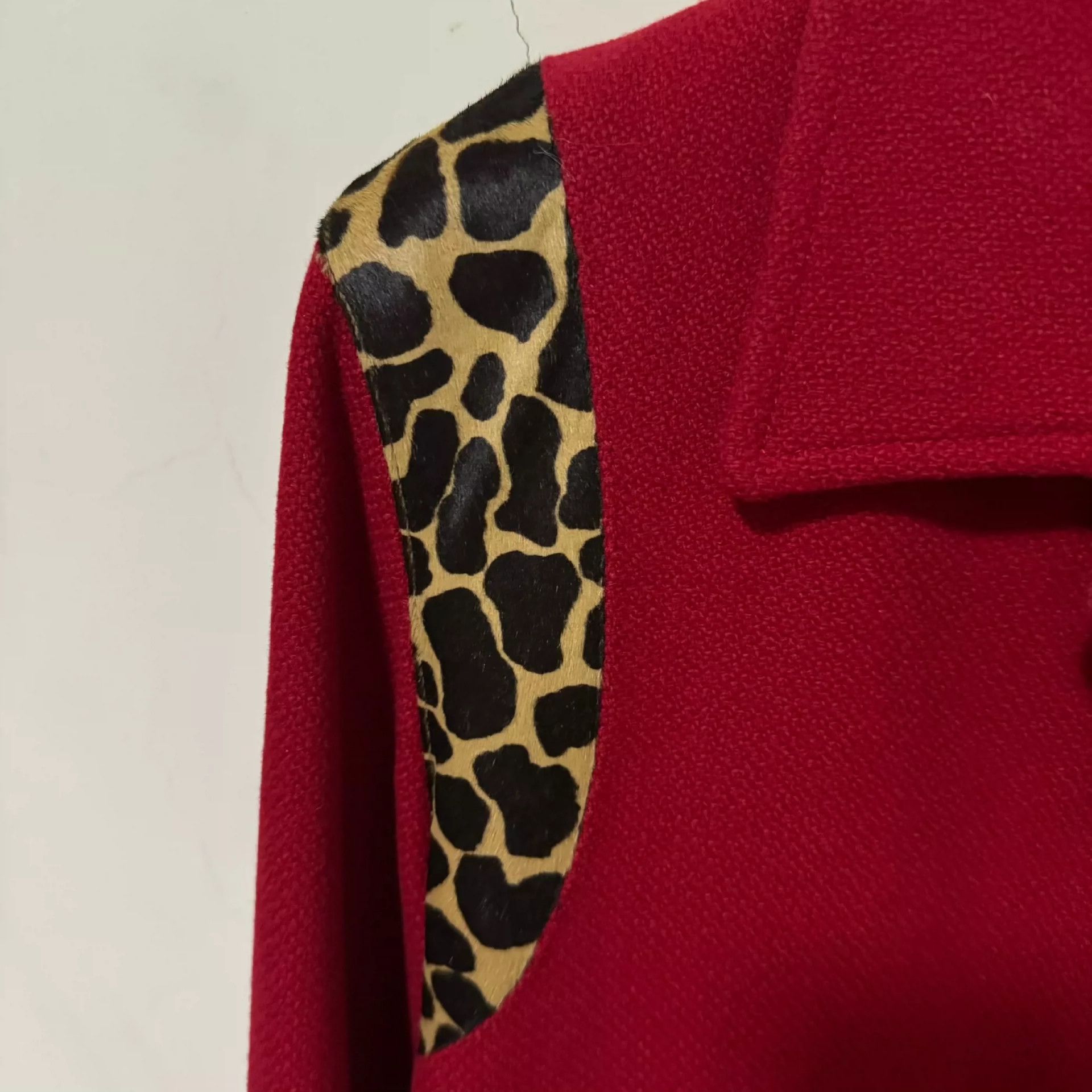 Saint Laurent Paris Saint Laurent Paris Red leopard print baseball jacket Size US S / EU 44-46 / 1 - 2 Thumbnail