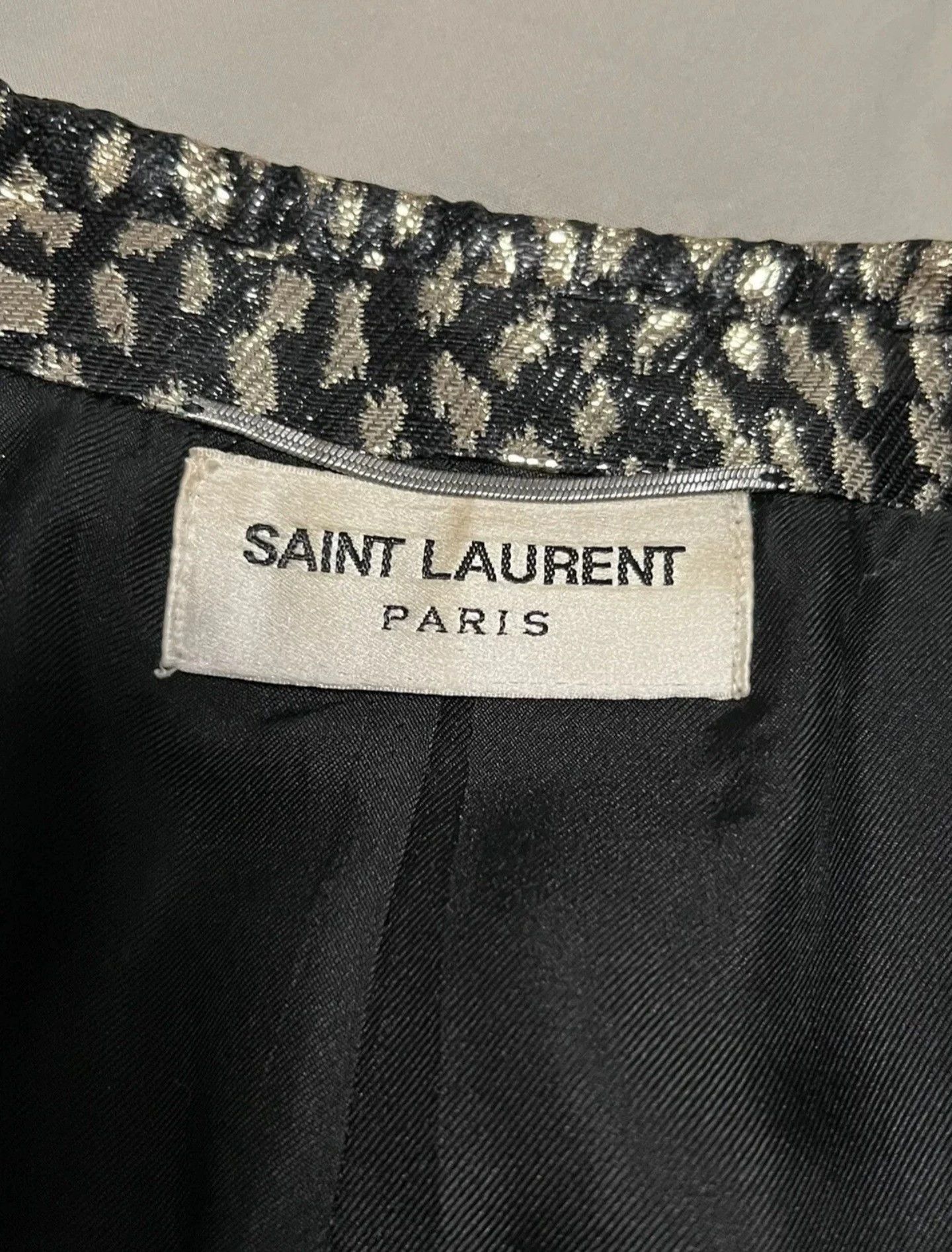 Saint Laurent Paris Saint Laurent Paris Scale leopard print jacket Size US L / EU 52-54 / 3 - 4 Thumbnail