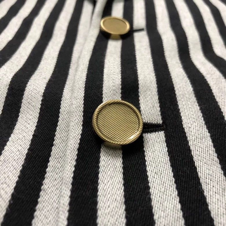 Saint Laurent Paris Saint Laurent Paris Black and white striped wool suit jacket Size US XS / EU 42 / 0 - 5 Thumbnail