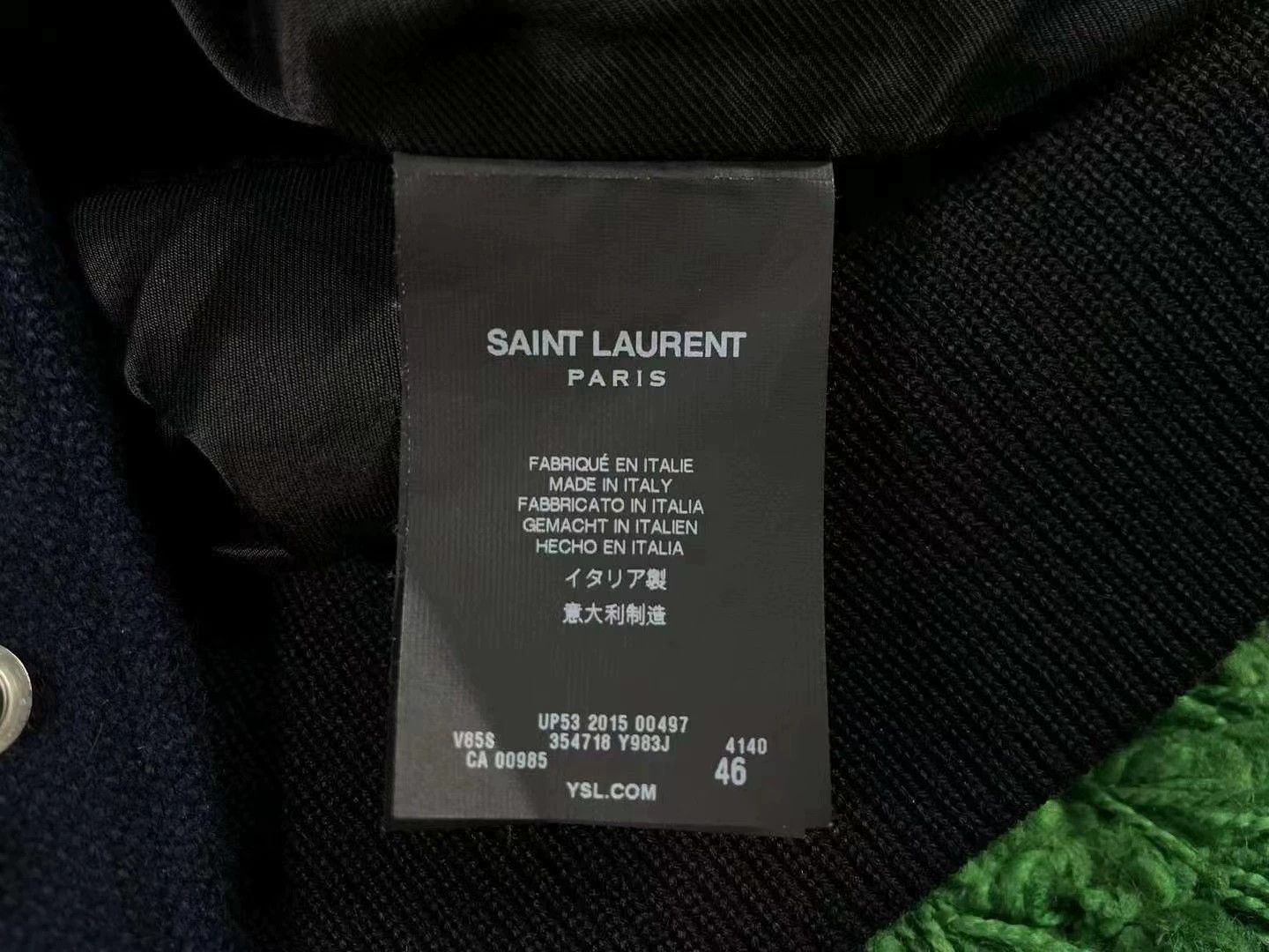 Saint Laurent Paris Saint Laurent Paris Classic baseball jacket Size US S / EU 44-46 / 1 - 4 Thumbnail