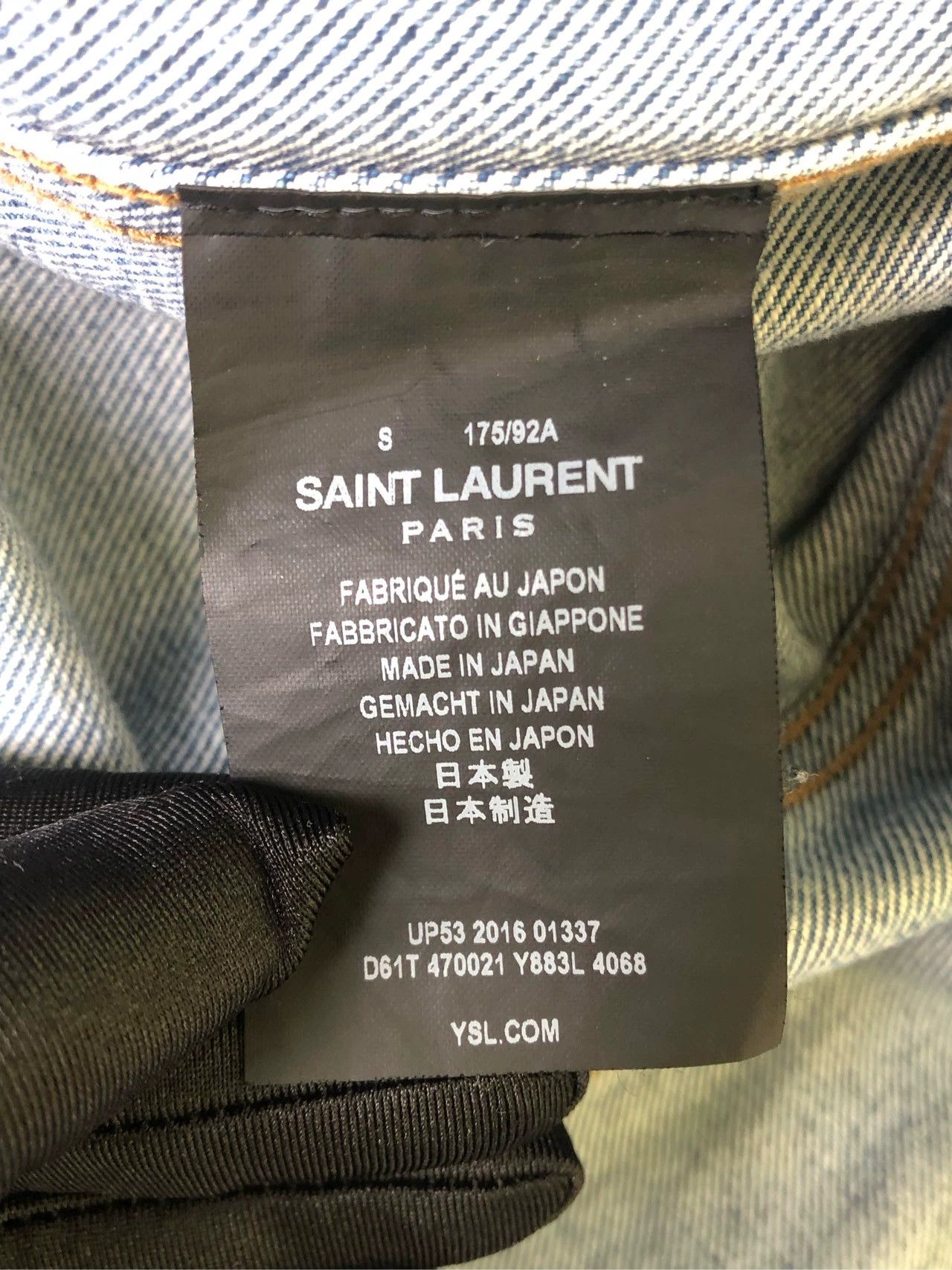 Saint Laurent Paris Saint Laurent Paris Classic blue denim jacket Size US S / EU 44-46 / 1 - 7 Thumbnail