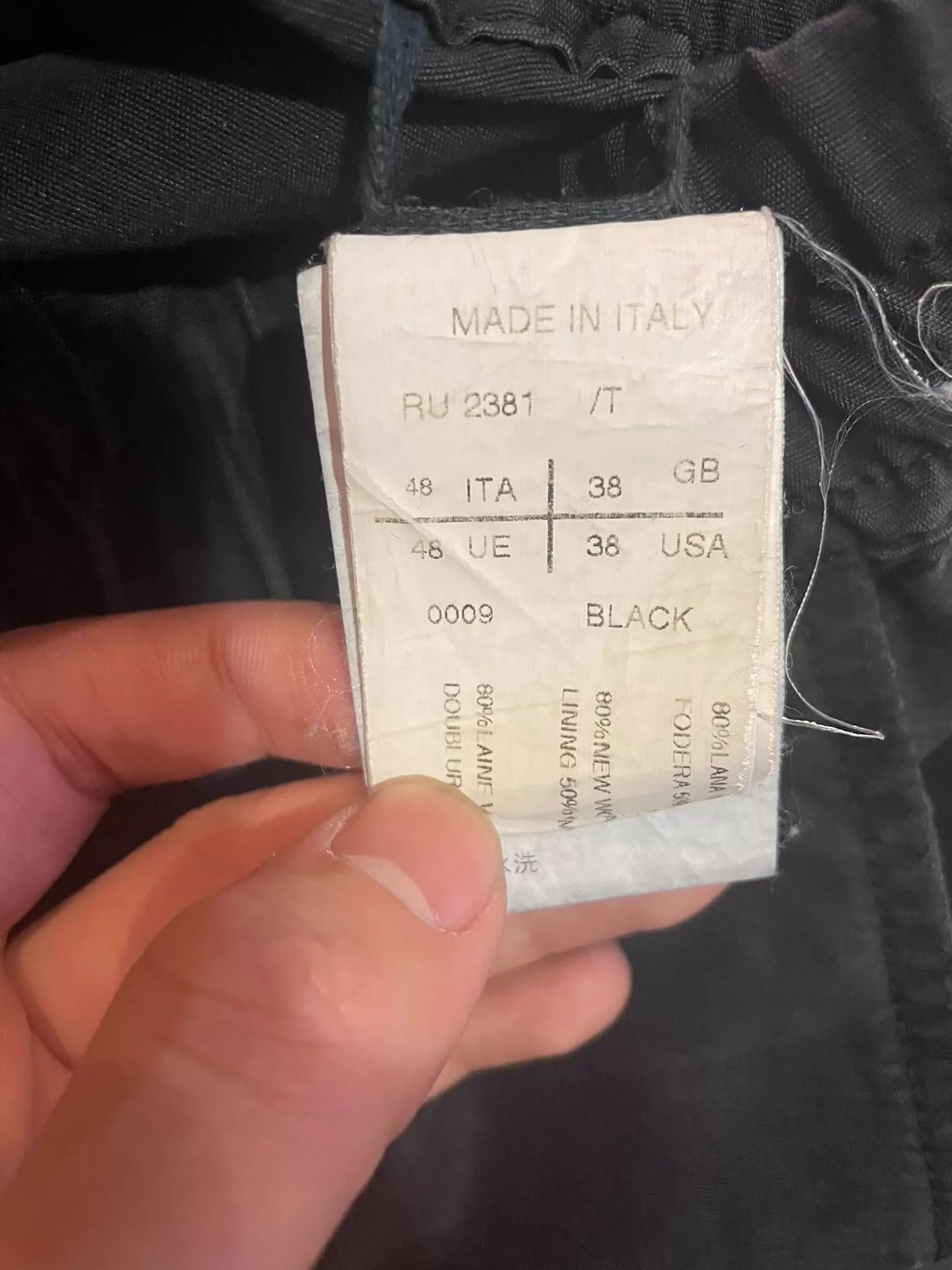 Rick Owens Rick Owens Eight-point pants Size US 32 / EU 48 - 3 Thumbnail