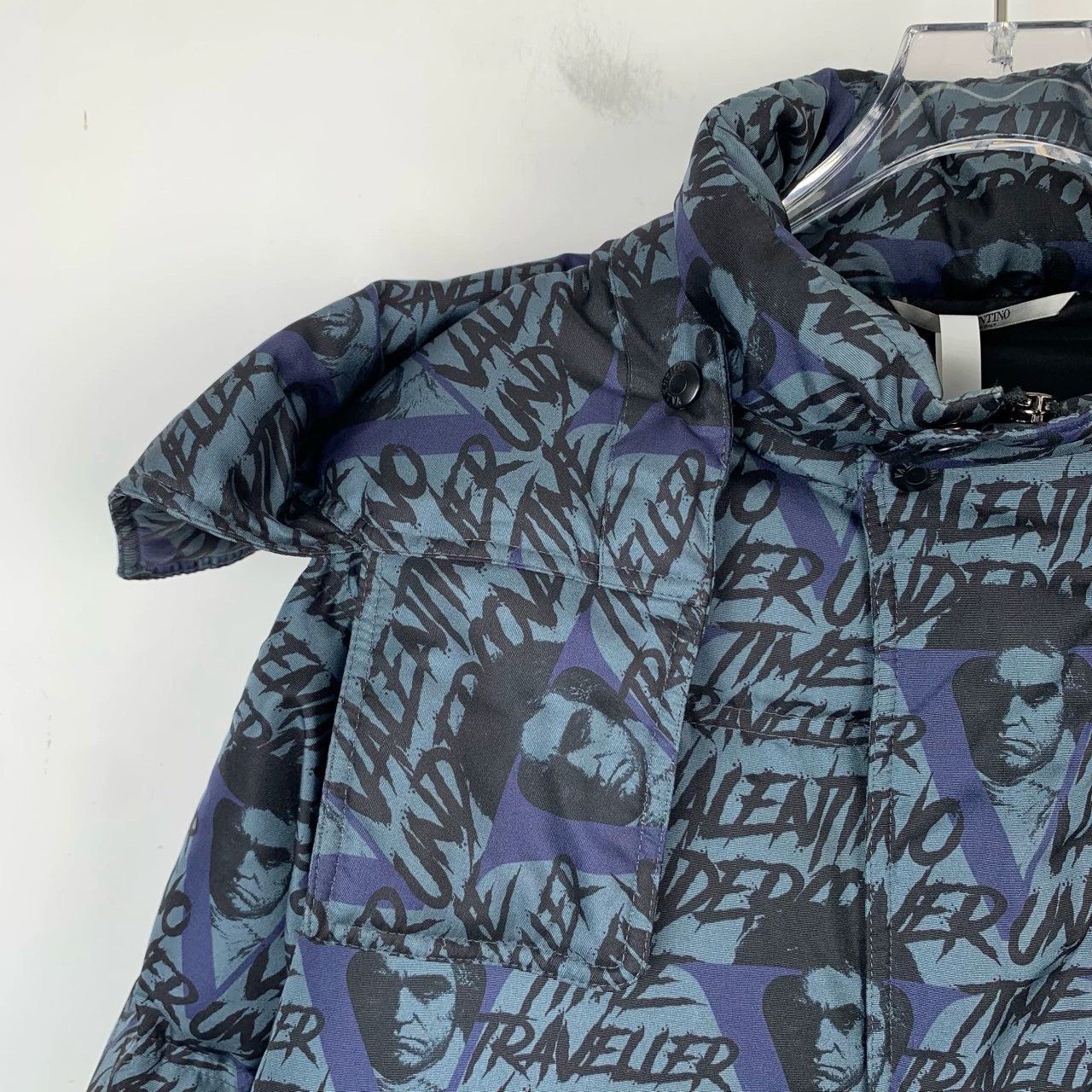 Undercover Valentino x Undercover logo full print matching color hooded down jacket Size US M / EU 48-50 / 2 - 3 Thumbnail