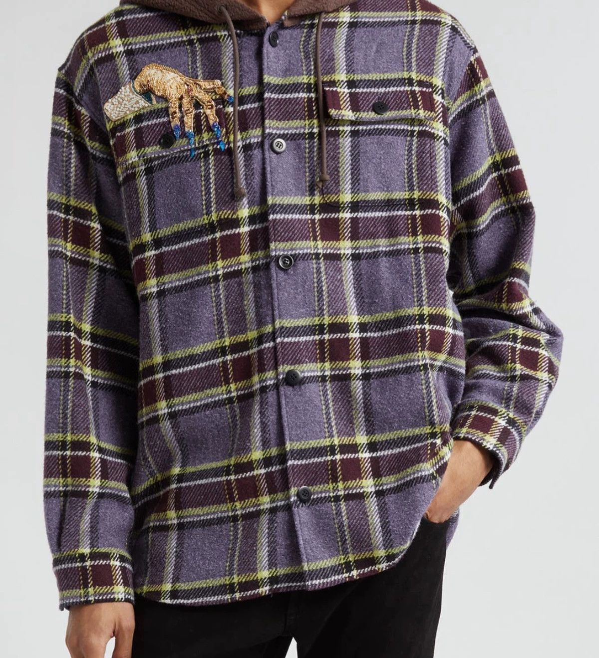 Undercover undercover 23aw Ghost hand hooded shirt Size US XL / EU 56 / 4 - 9 Thumbnail