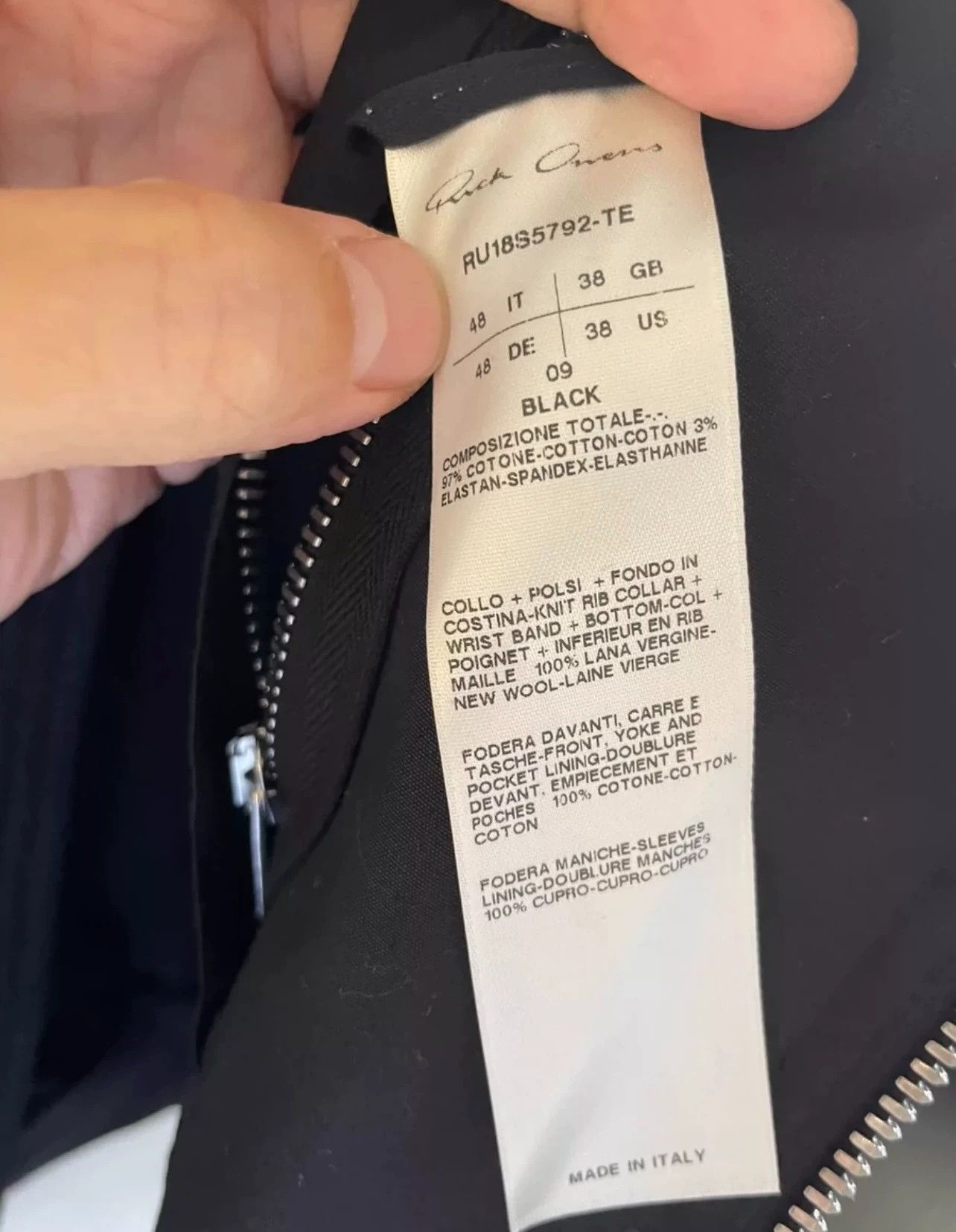 Rick Owens Rick Owens Flight jacket Size US M / EU 48-50 / 2 - 4 Thumbnail