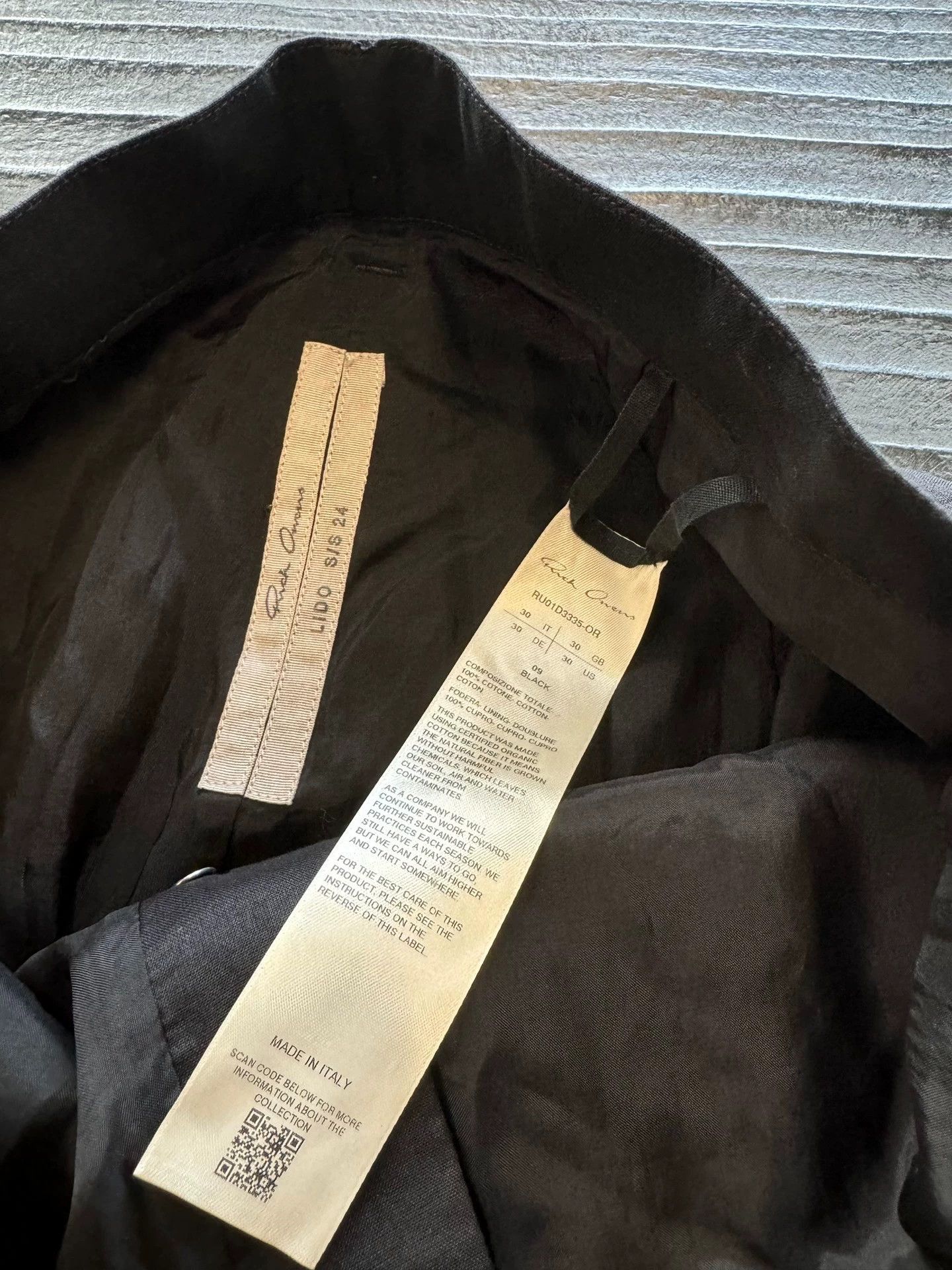 Rick Owens Rick Owens Black patchwork double-layer high waist micro-pull jeans Size US 32 / EU 48 - 6 Thumbnail