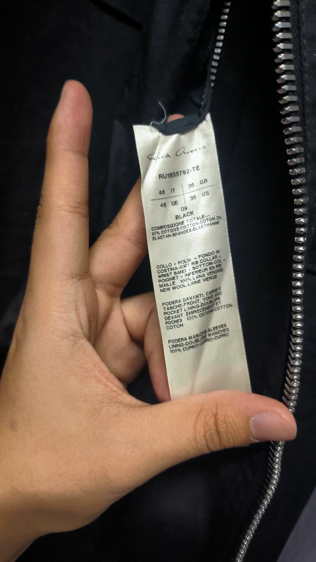 Rick Owens Rick Owens Flight jacket Size US XS / EU 42 / 0 - 5 Thumbnail