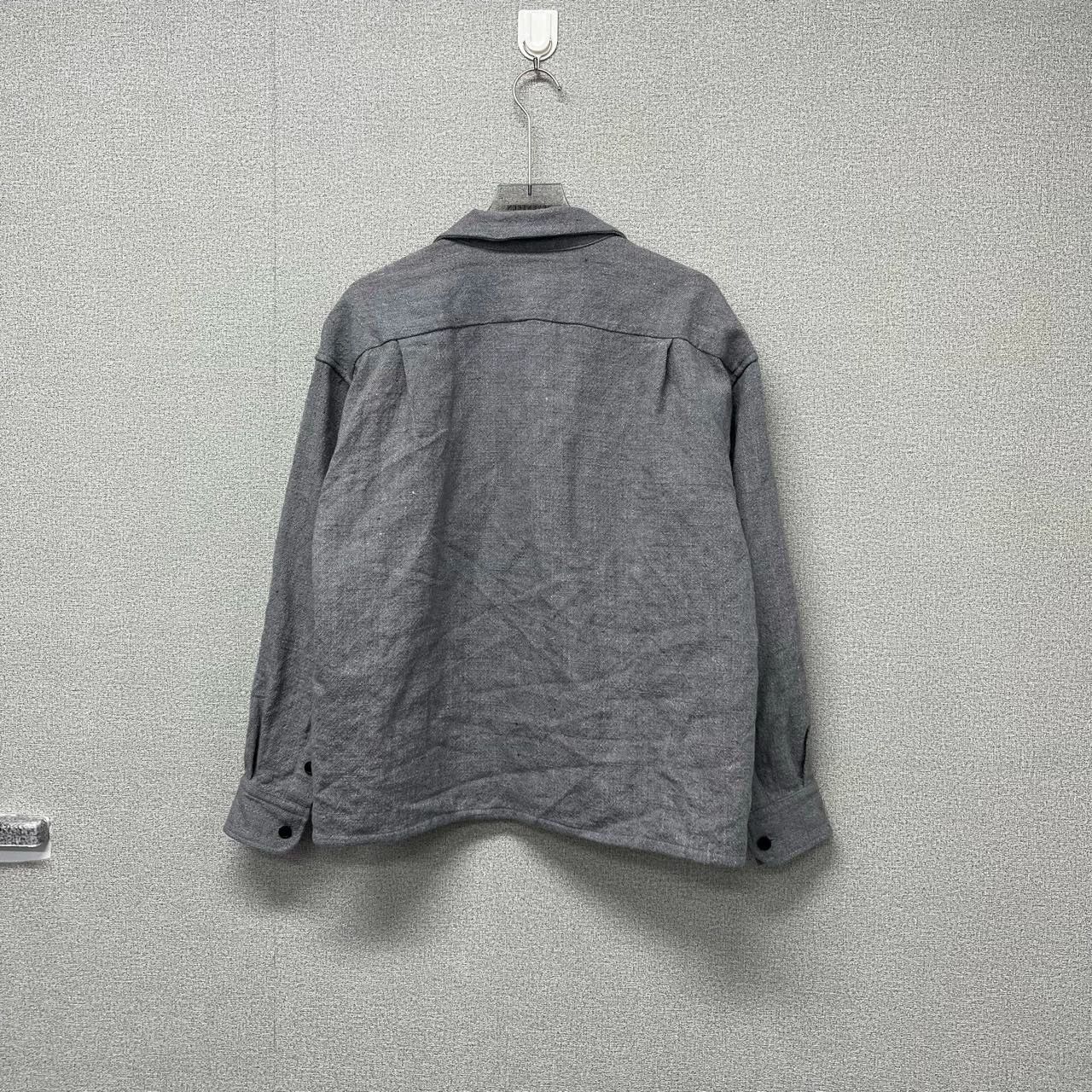Visvim Visvim's new grey Cuba collared button-up long-sleeved shirt Size US M / EU 48-50 / 2 - 2 Thumbnail