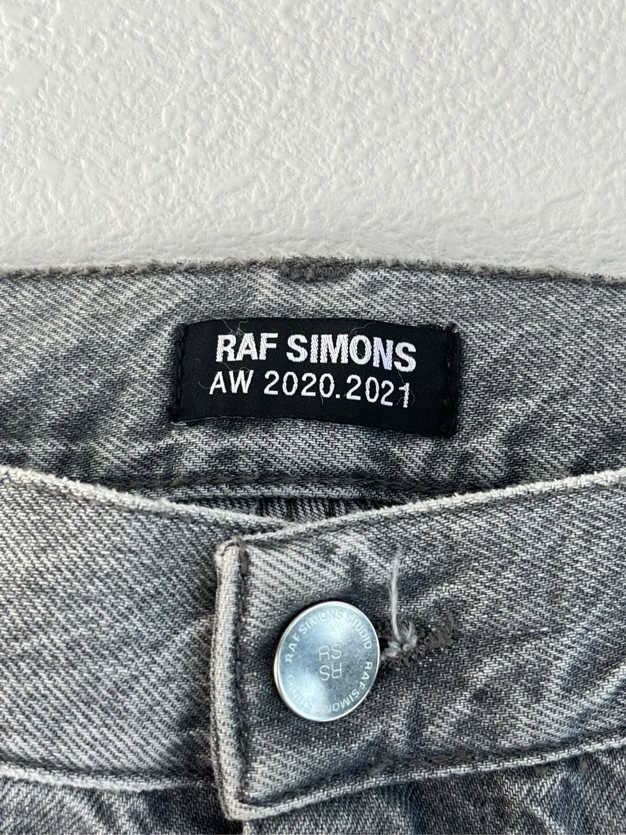 Raf Simons Raf Simons Grey washed straight jeans with drape Size US 33 - 3 Thumbnail
