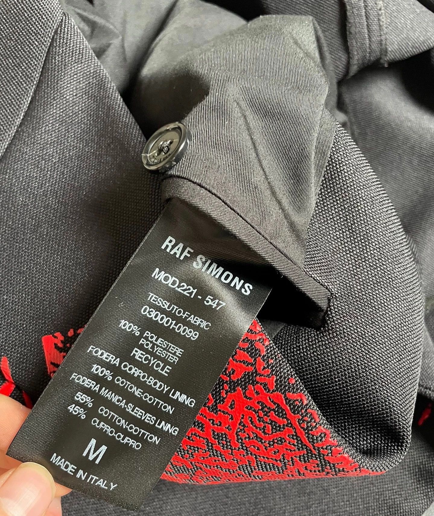 Raf Simons Raf Simons Printed shoulder pad suit Size US M / EU 48-50 / 2 - 3 Thumbnail