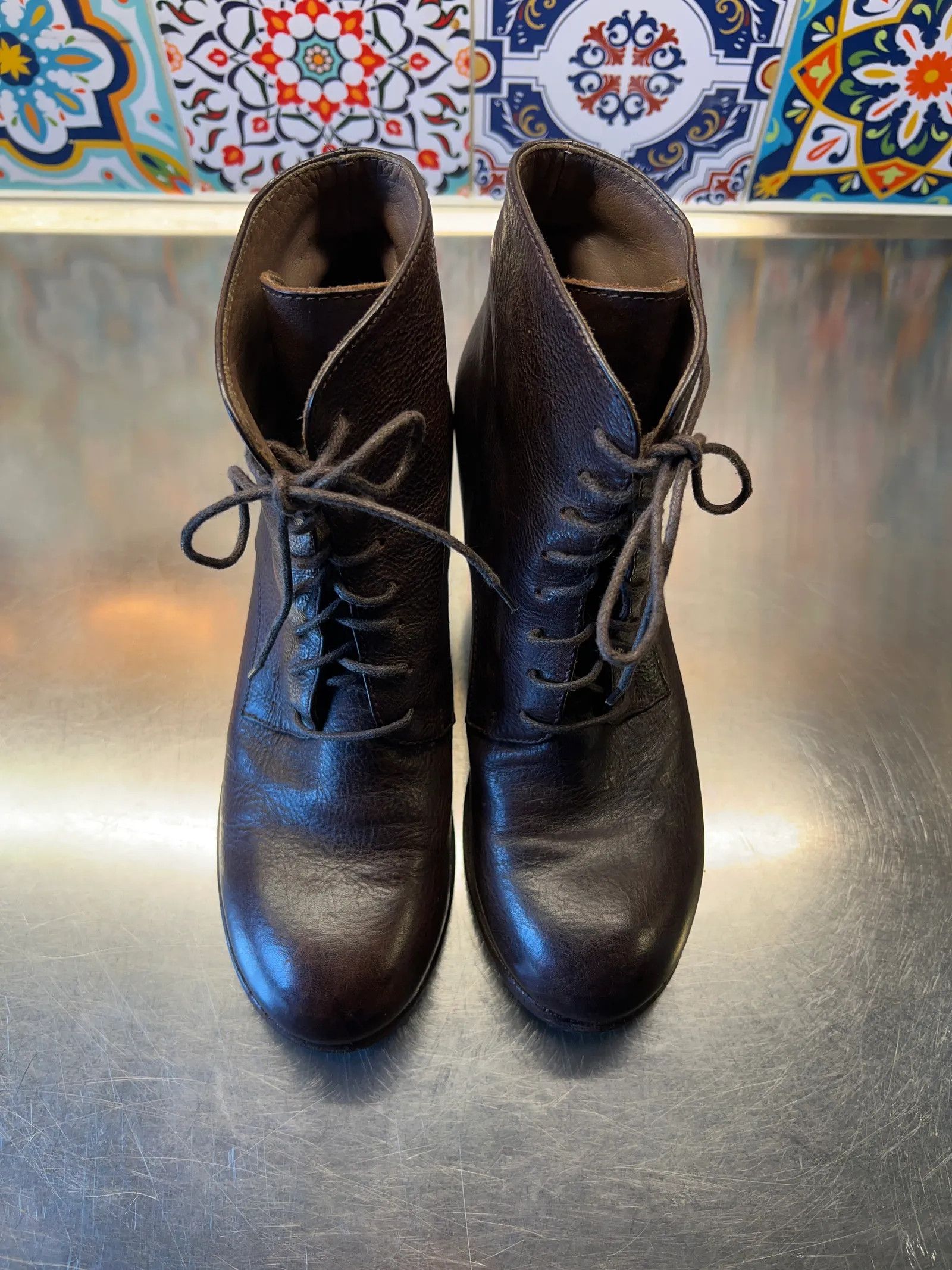 MoMA Moma Snörkänga, handgjord. Syns under sulan. Boots Size US 7 / IT 37 - 4 Thumbnail