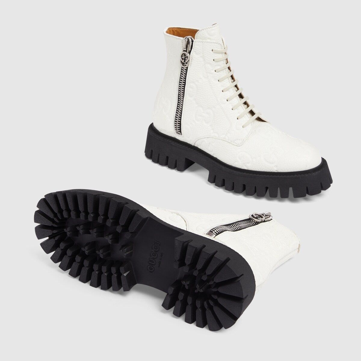 Gucci Gucci GG Leather Boots SIZE 38.5 Size ONE SIZE - 3 Thumbnail