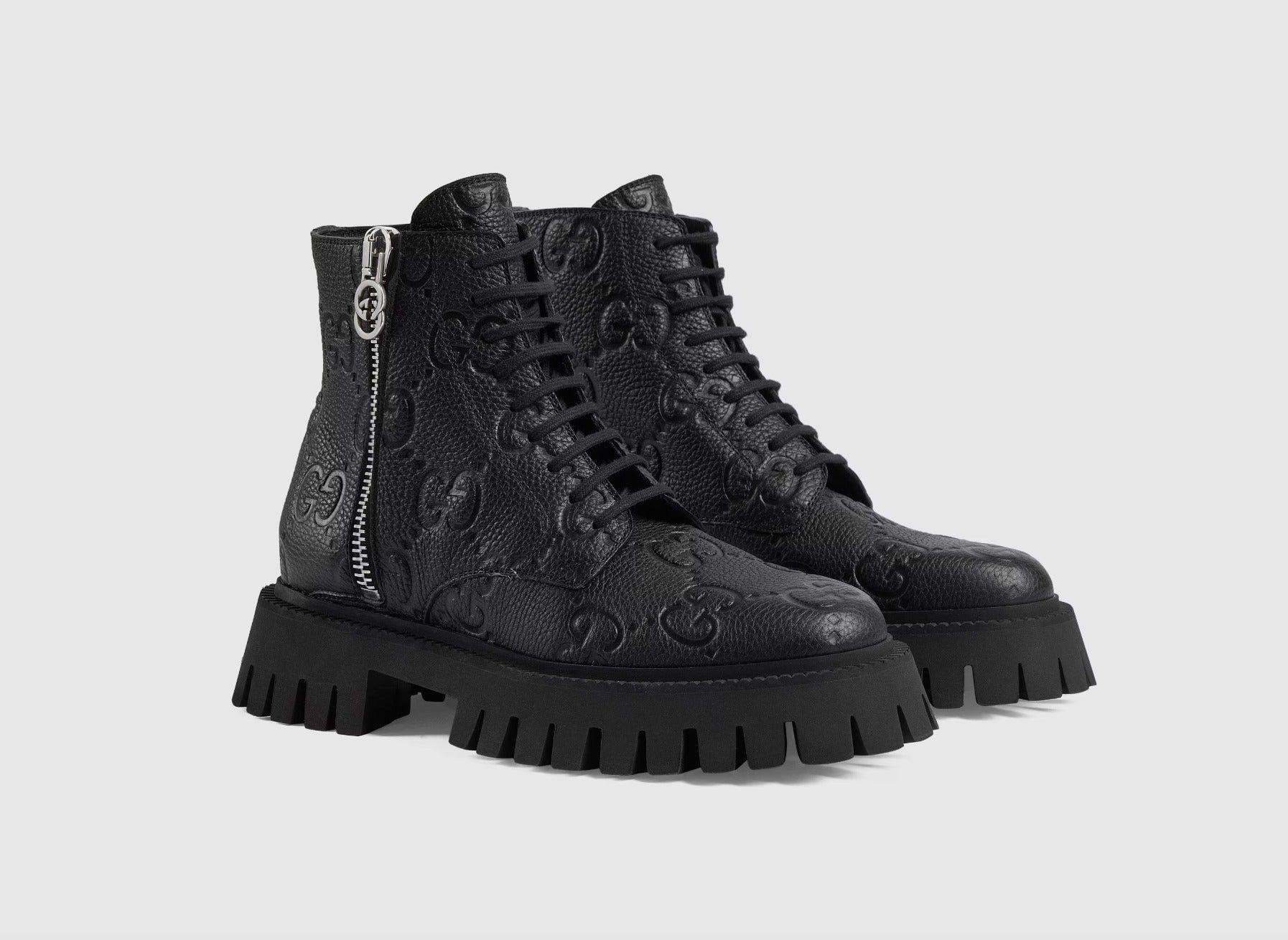 Gucci Gucci GG Leather Boots SIZE 37 Size ONE SIZE - 2 Thumbnail