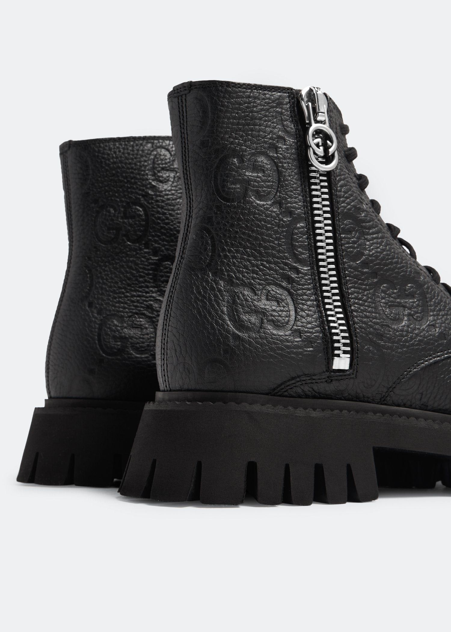Gucci Gucci GG Leather Boots SIZE 36.5 Size ONE SIZE - 3 Thumbnail